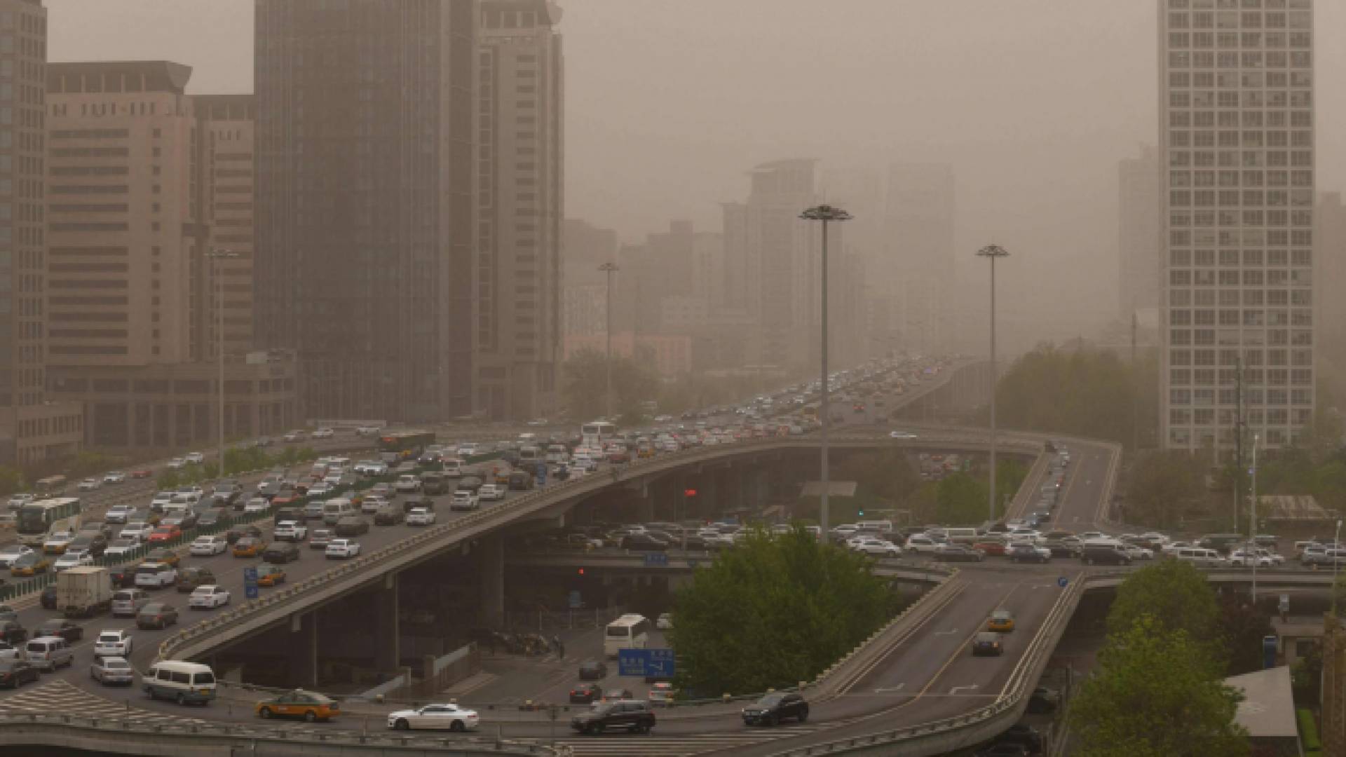 عاصفة في إحدى المدن الصينية - أرشيفية