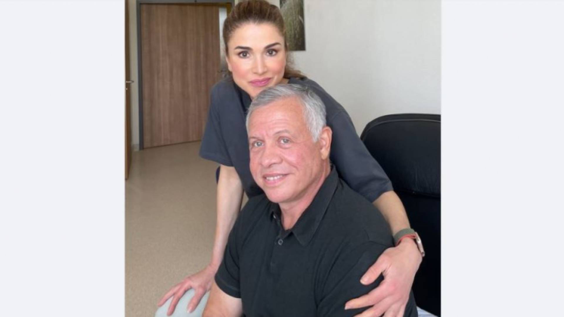 جلالة الملك عبد الله الثاني والملكة رانيا