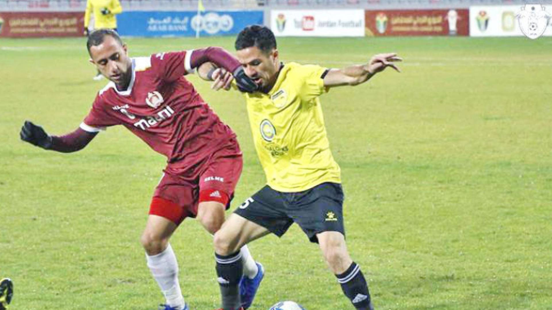 مباراة سابقة بين الحسين إربد ومعان