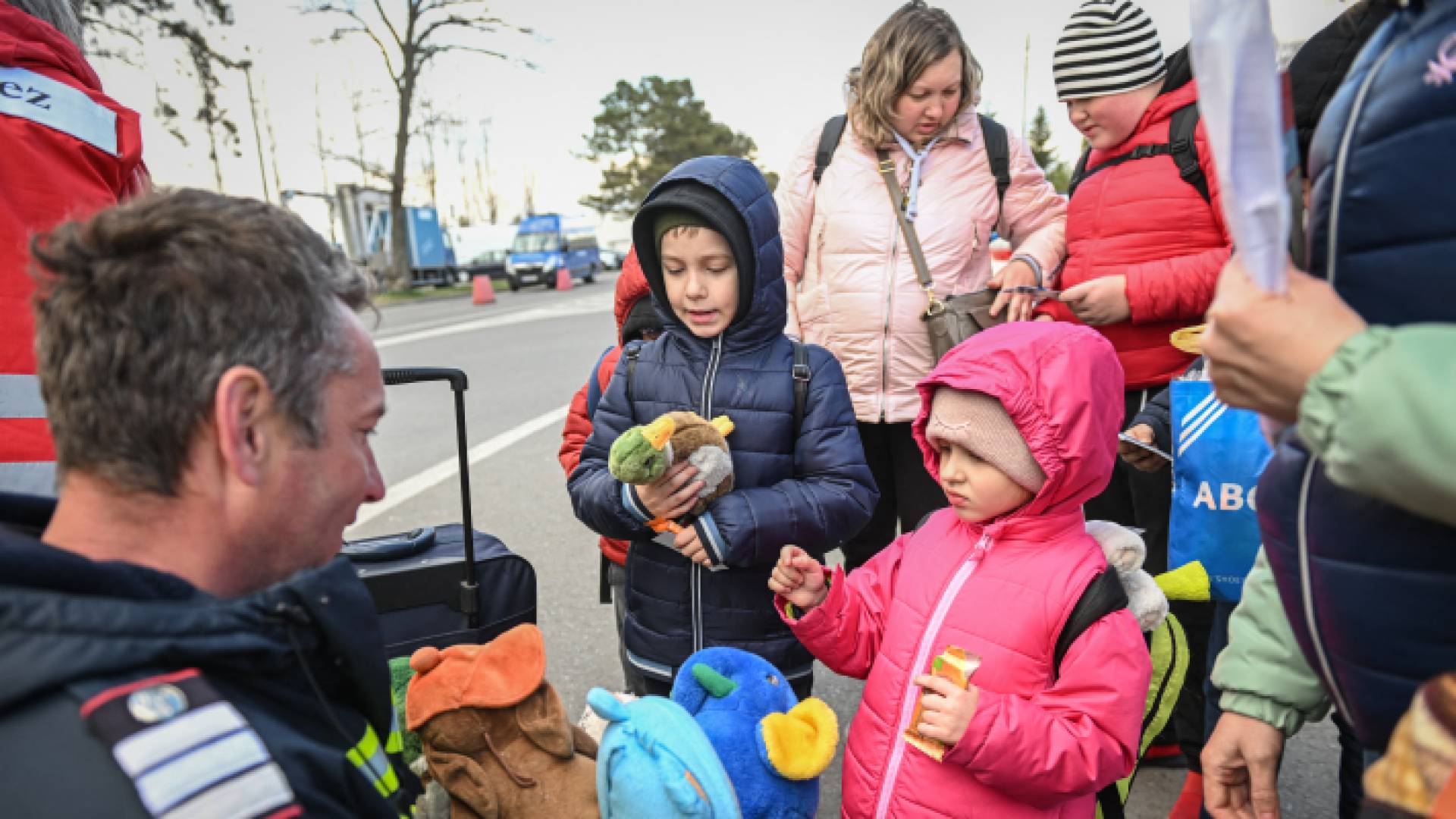 لاجئون أوكرانيون