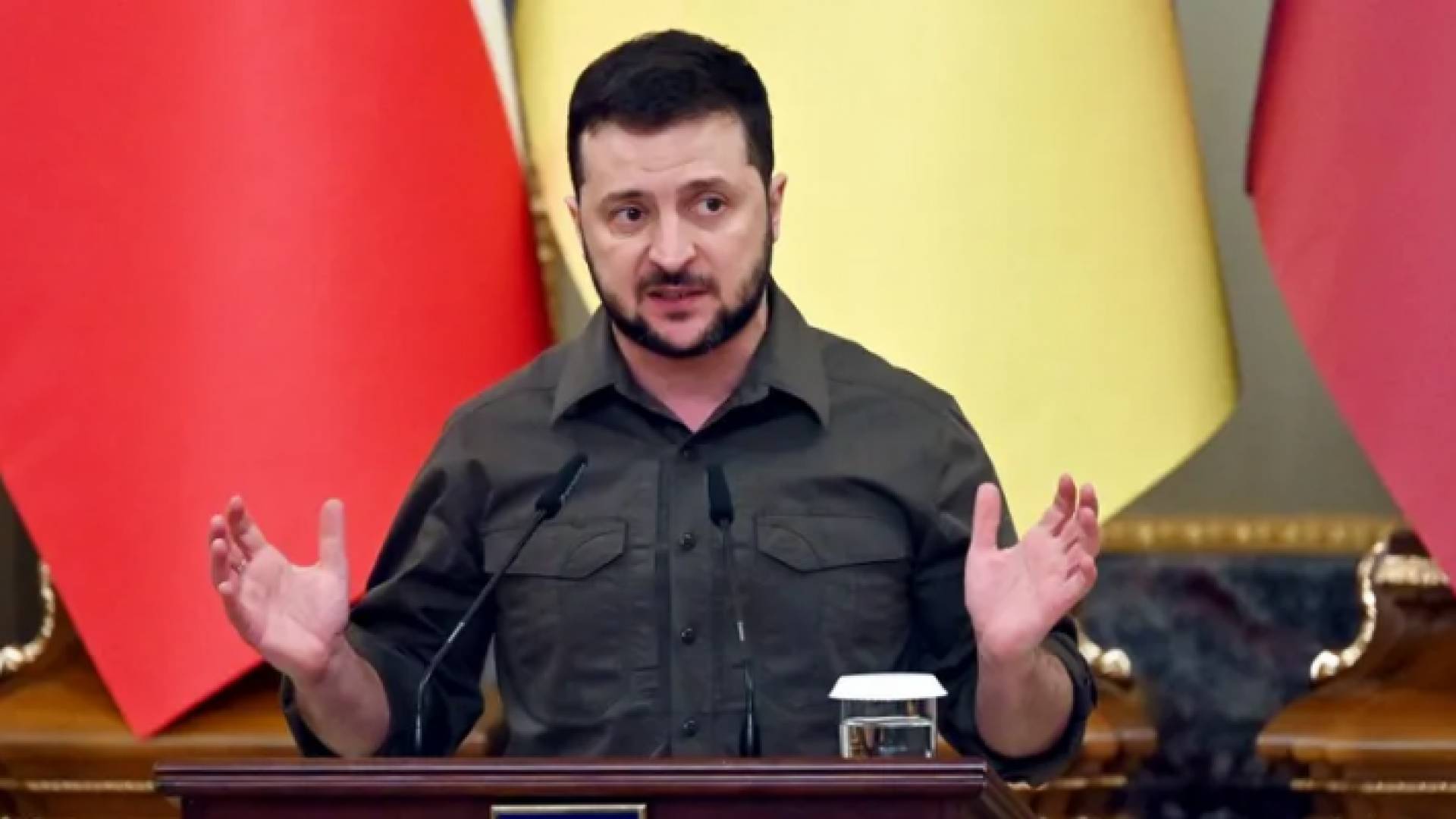 الرئيس الأوكراني فولوديمر زيلينسكي