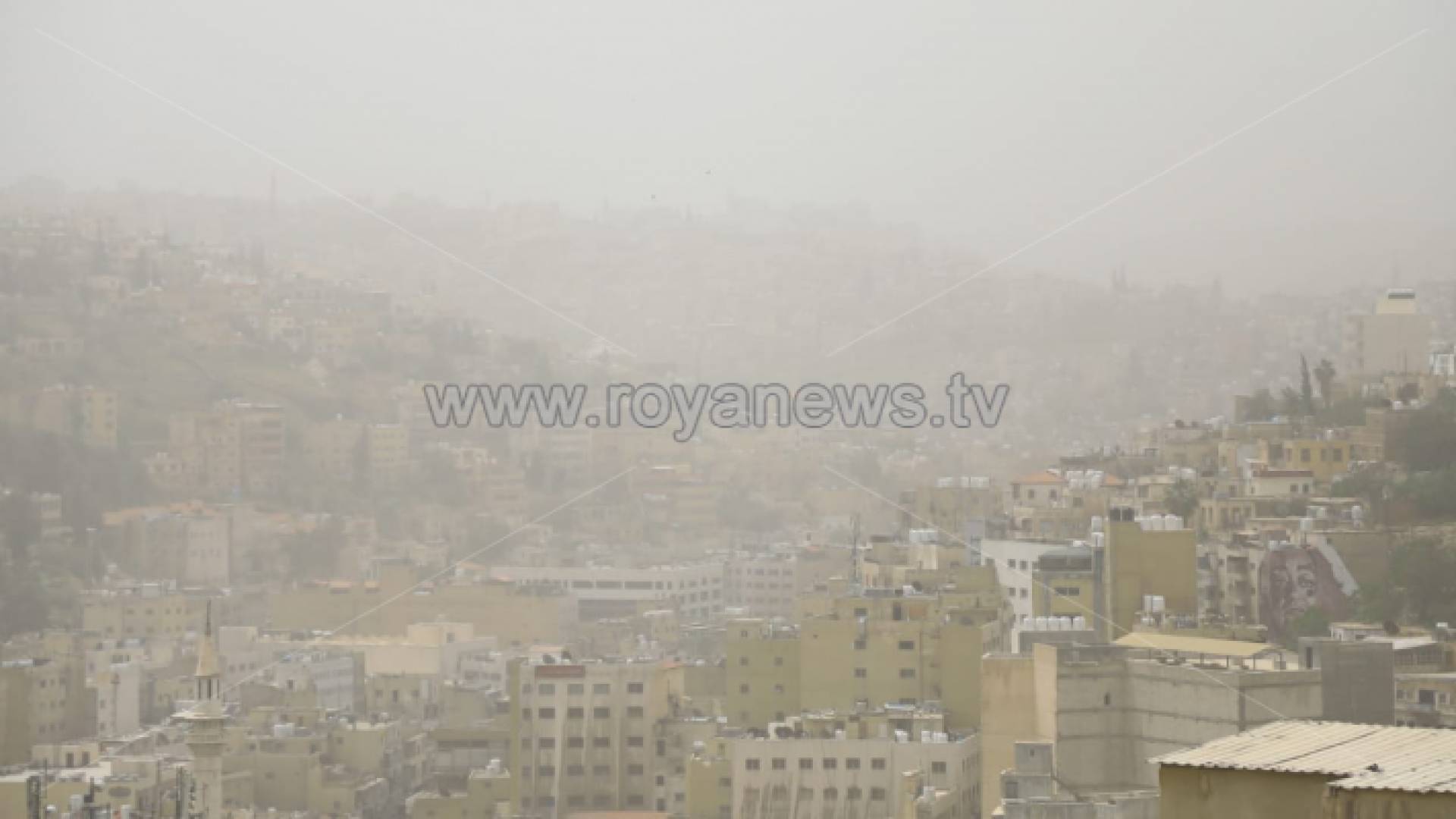 الغبار في العاصمة عمان