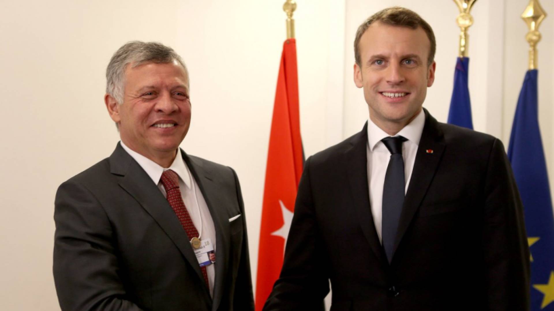 جلالة الملك والرئيس الفرنسي