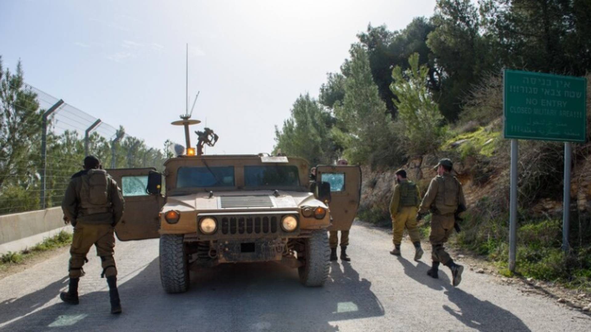 جيش الاحتلال الإسرائيلي عند الحدود مع لبنان