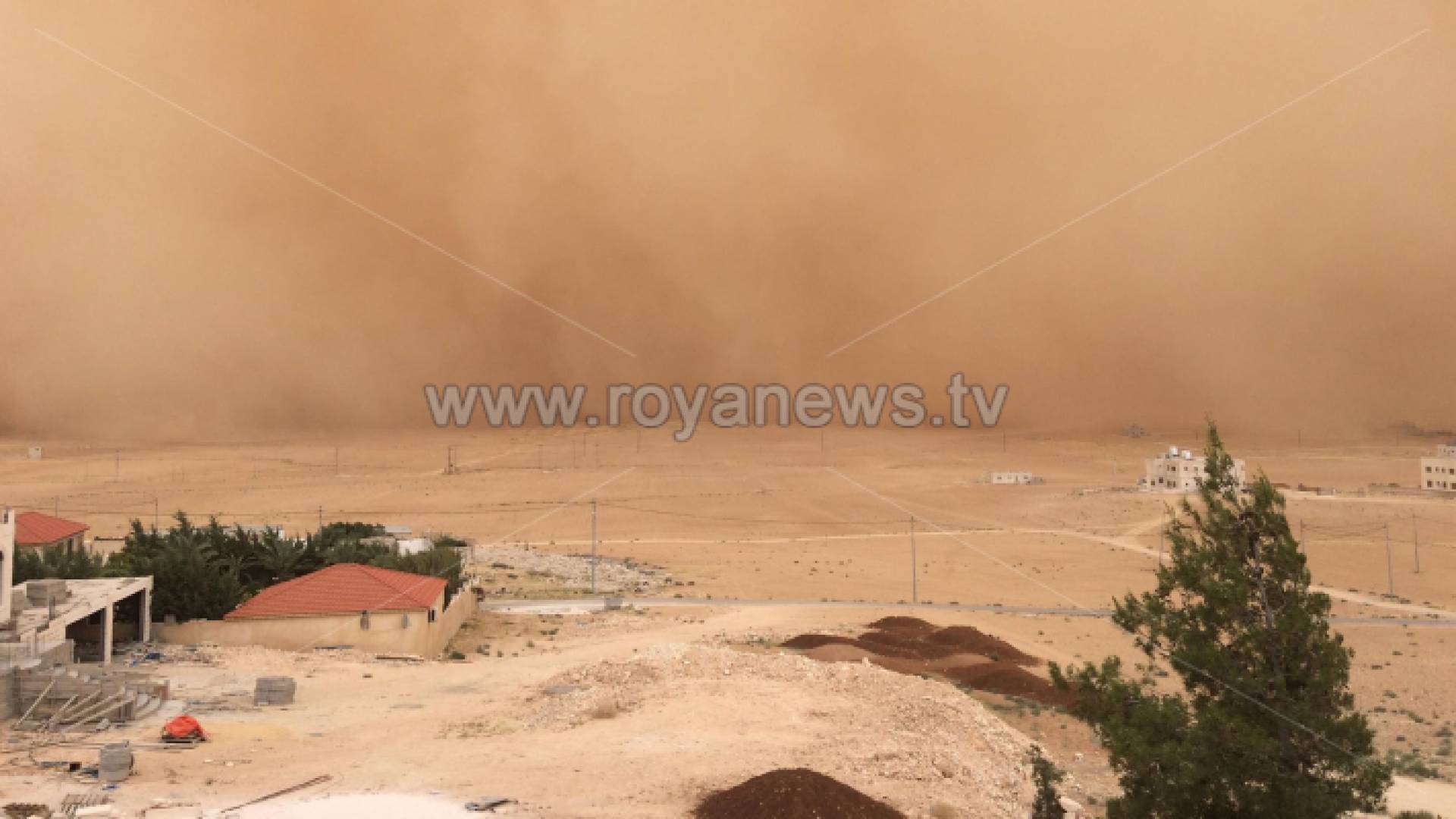 عاصفة رملية ضربت مناطق الأردن - أرشيفية