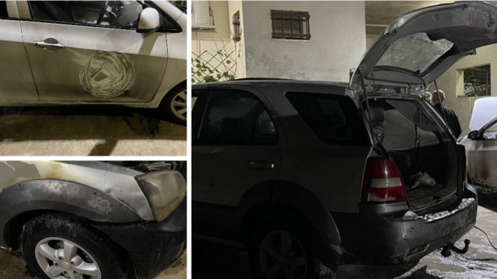 صورة المركبات بعد إحراقها - وفا