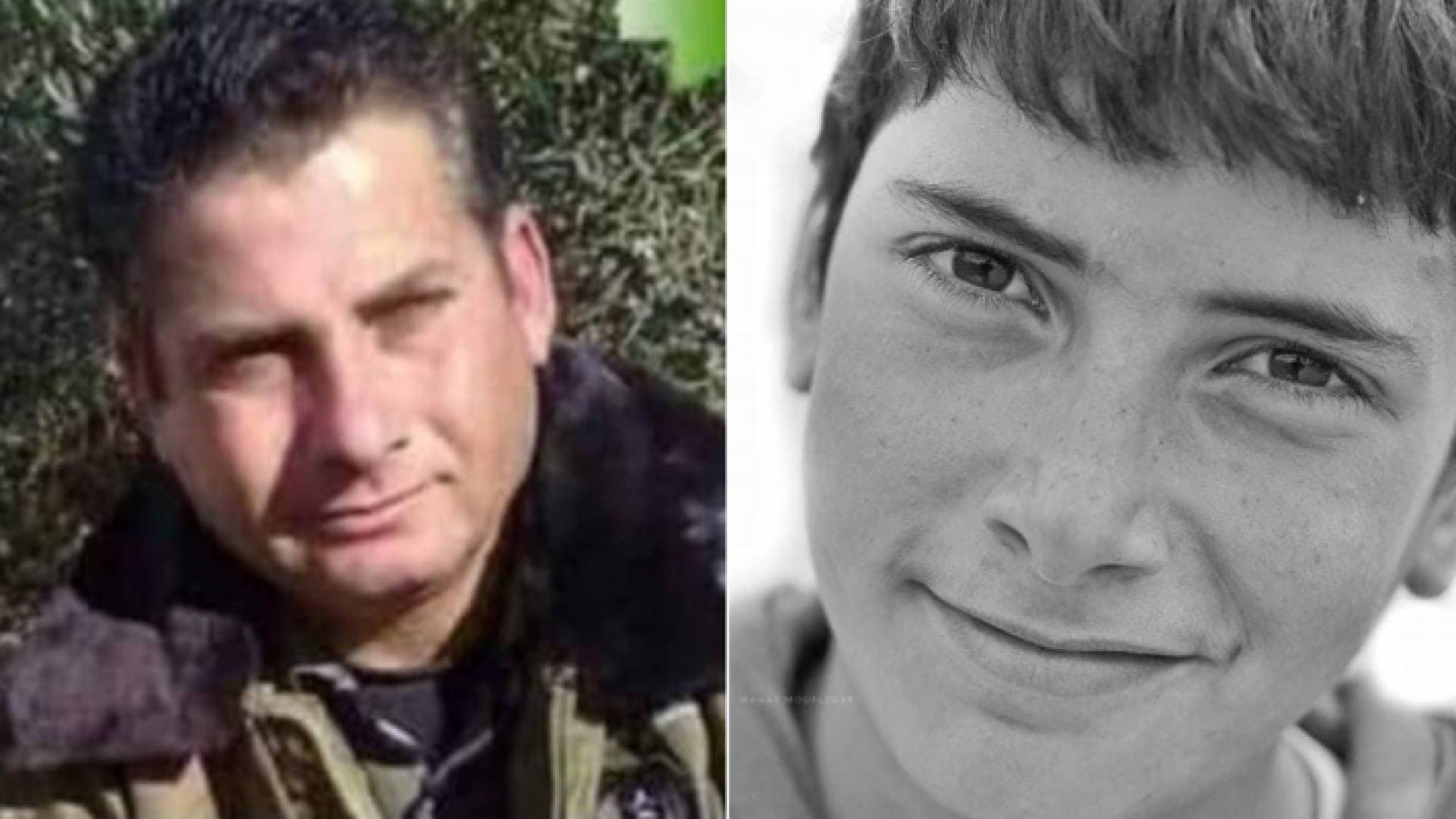 المواطن الفلسطيني موسى عبدالله حمايل وابنه