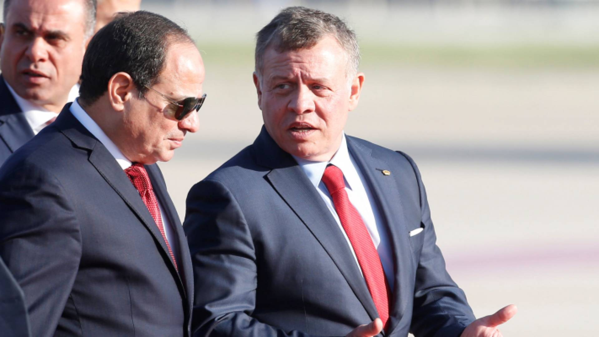 جلالة الملك عبدالله الثاني والرئيس المصري