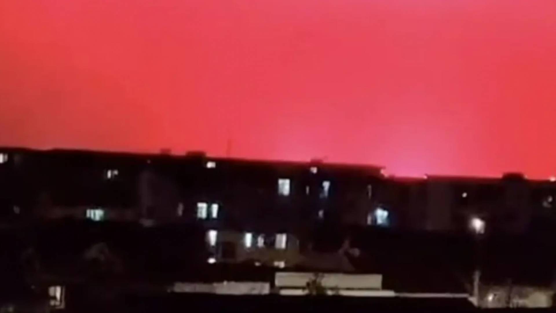 صورة الوميض الأحمر كما تداولته منصات صينية