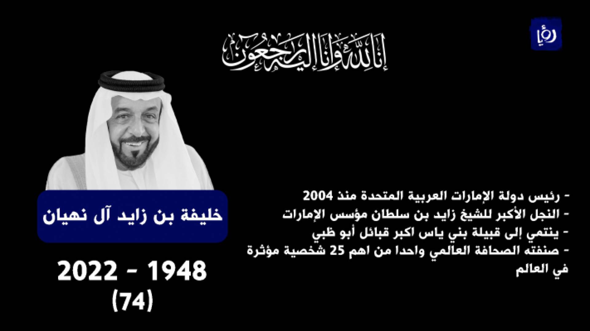 الشيخ خليفة بن زايد آل نهيان