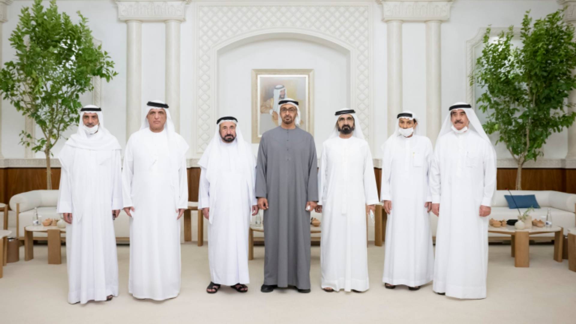 بن زايد مع حاكم الإمارات