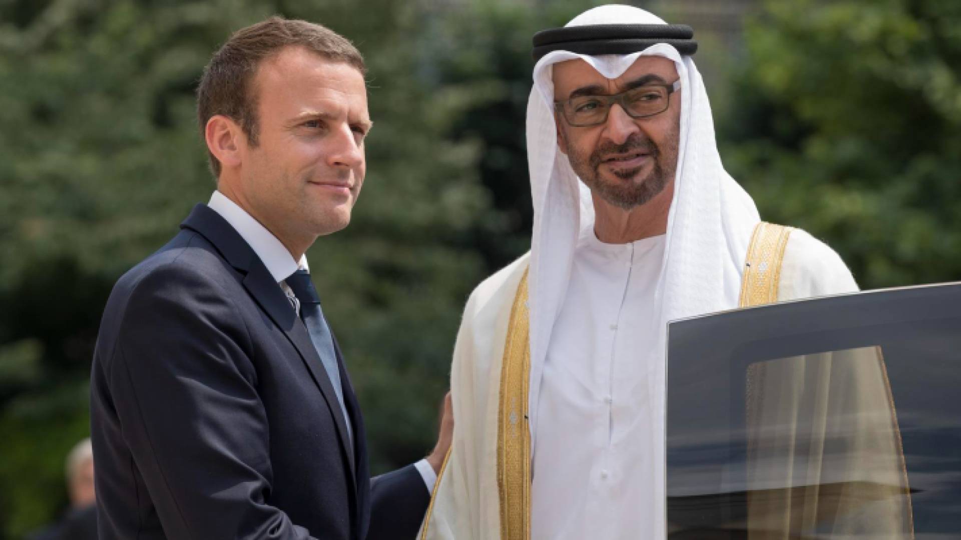 الشيخ محمد بن زايد وماكرون