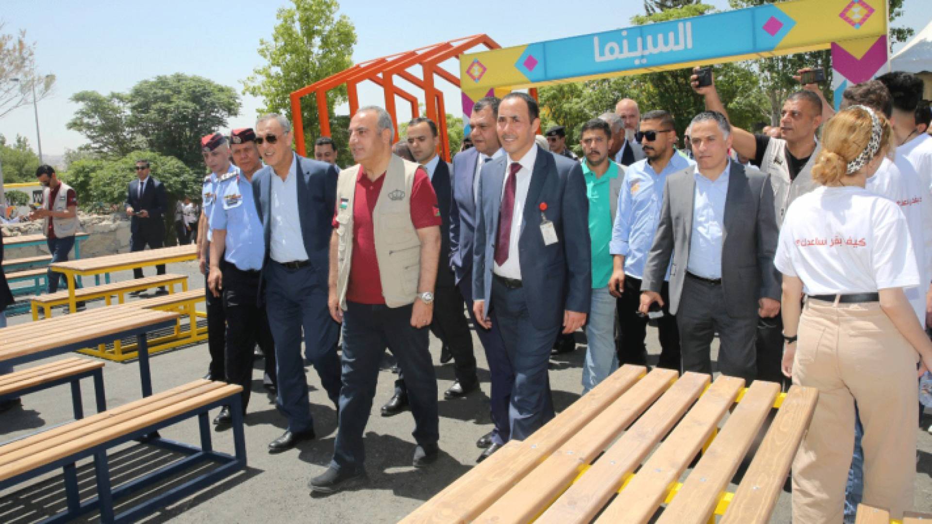 أمين عمان الدكتور يوسف الشواربة يفتتح حدائق الجبيهة ضمن الاحتفالات بعيد الاستقلال الـ76