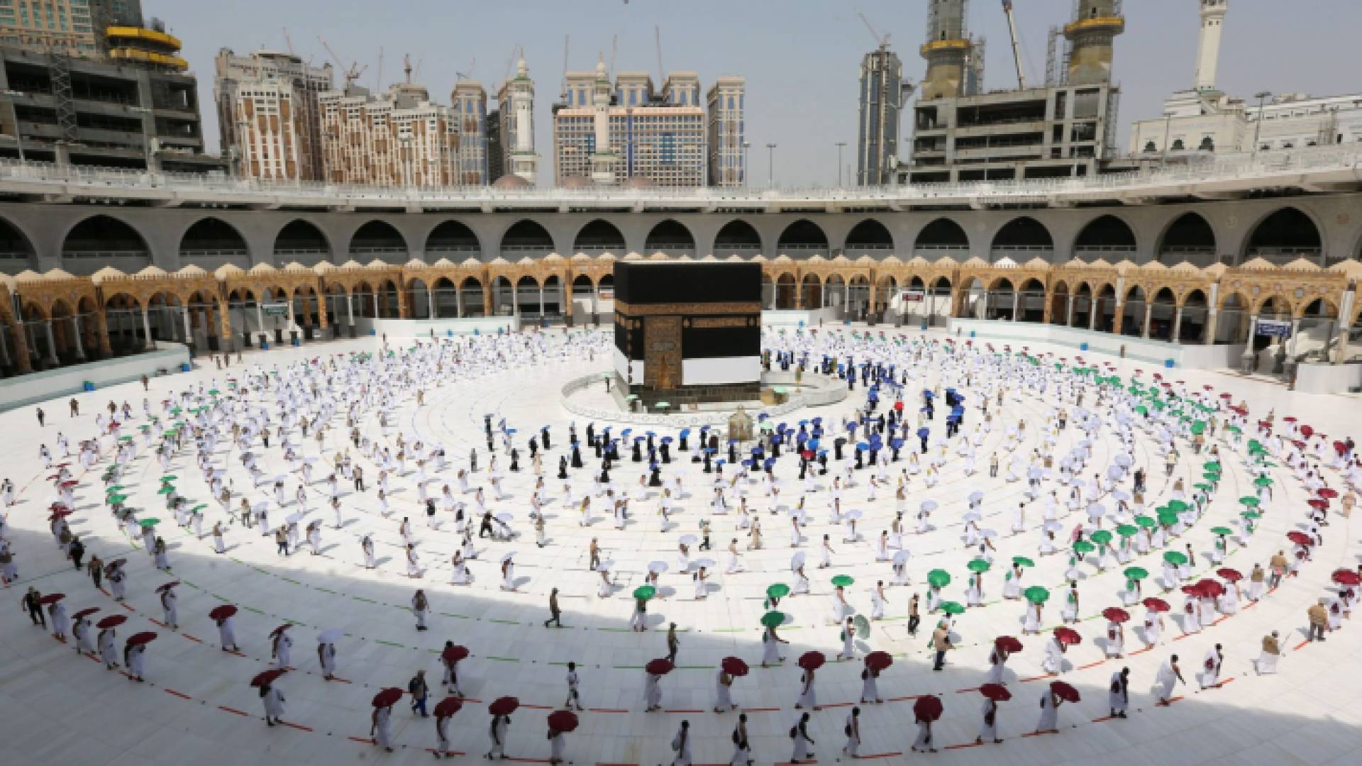 الكعبة المشرفة في موسم الحج 2021