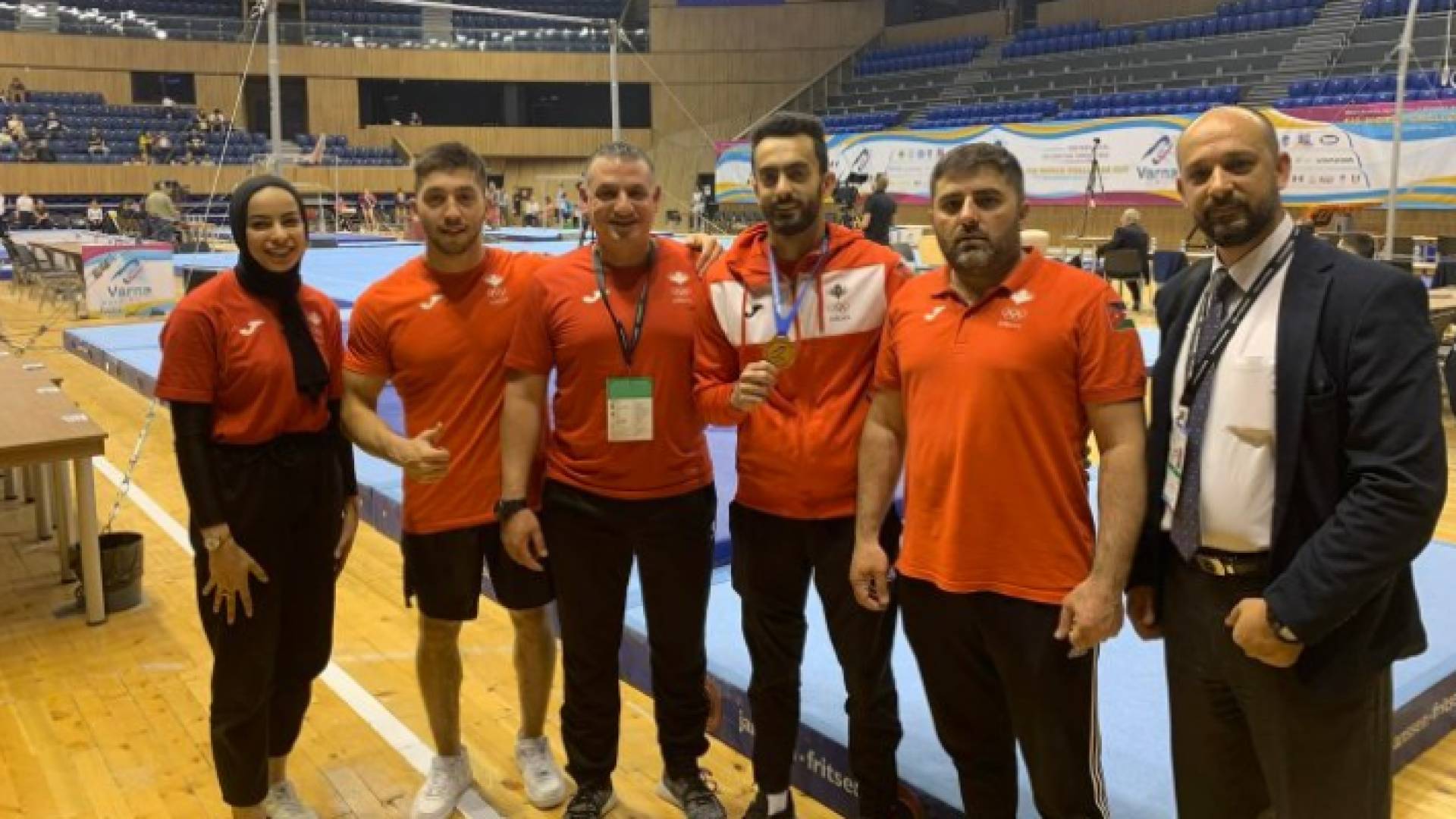 لاعب المنتخب الوطني للجمباز أحمد أبو السعود