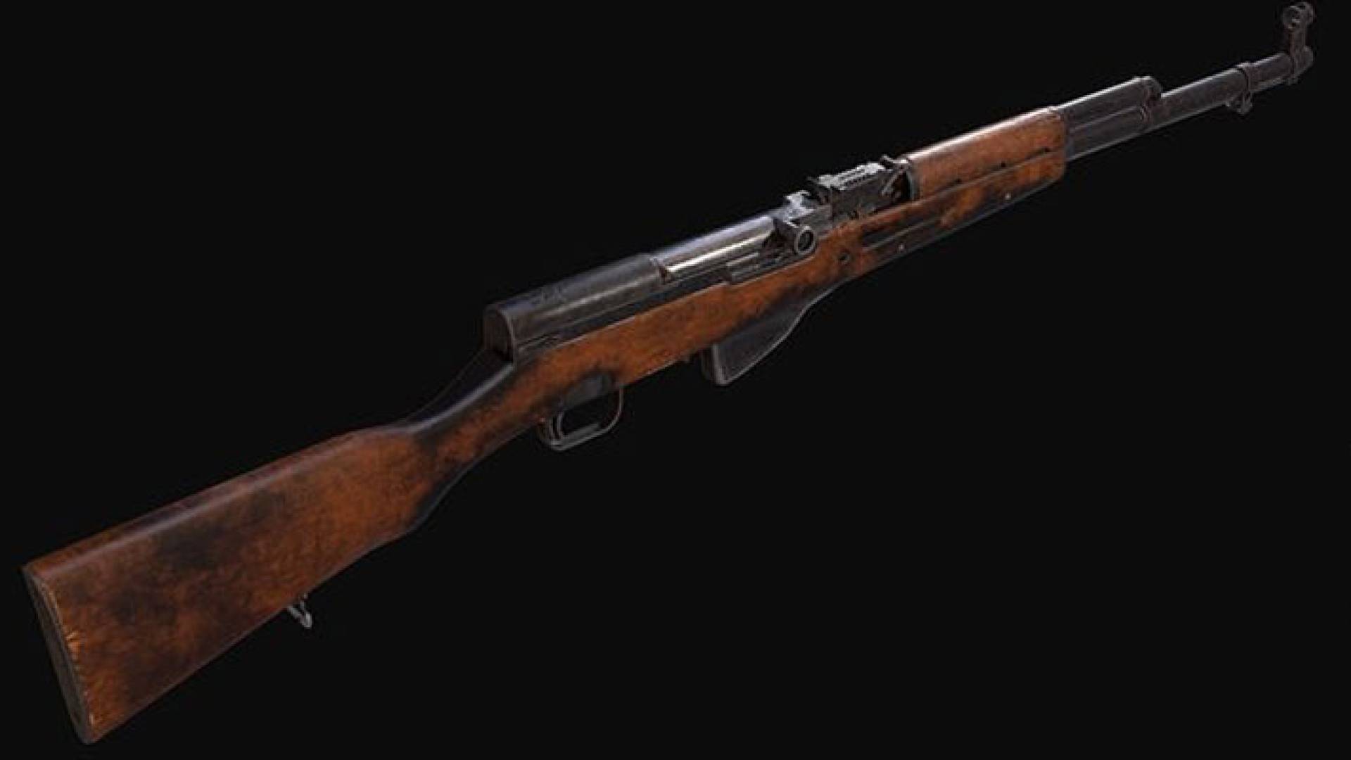 صورة توضيحية لبندقية شبه آلية