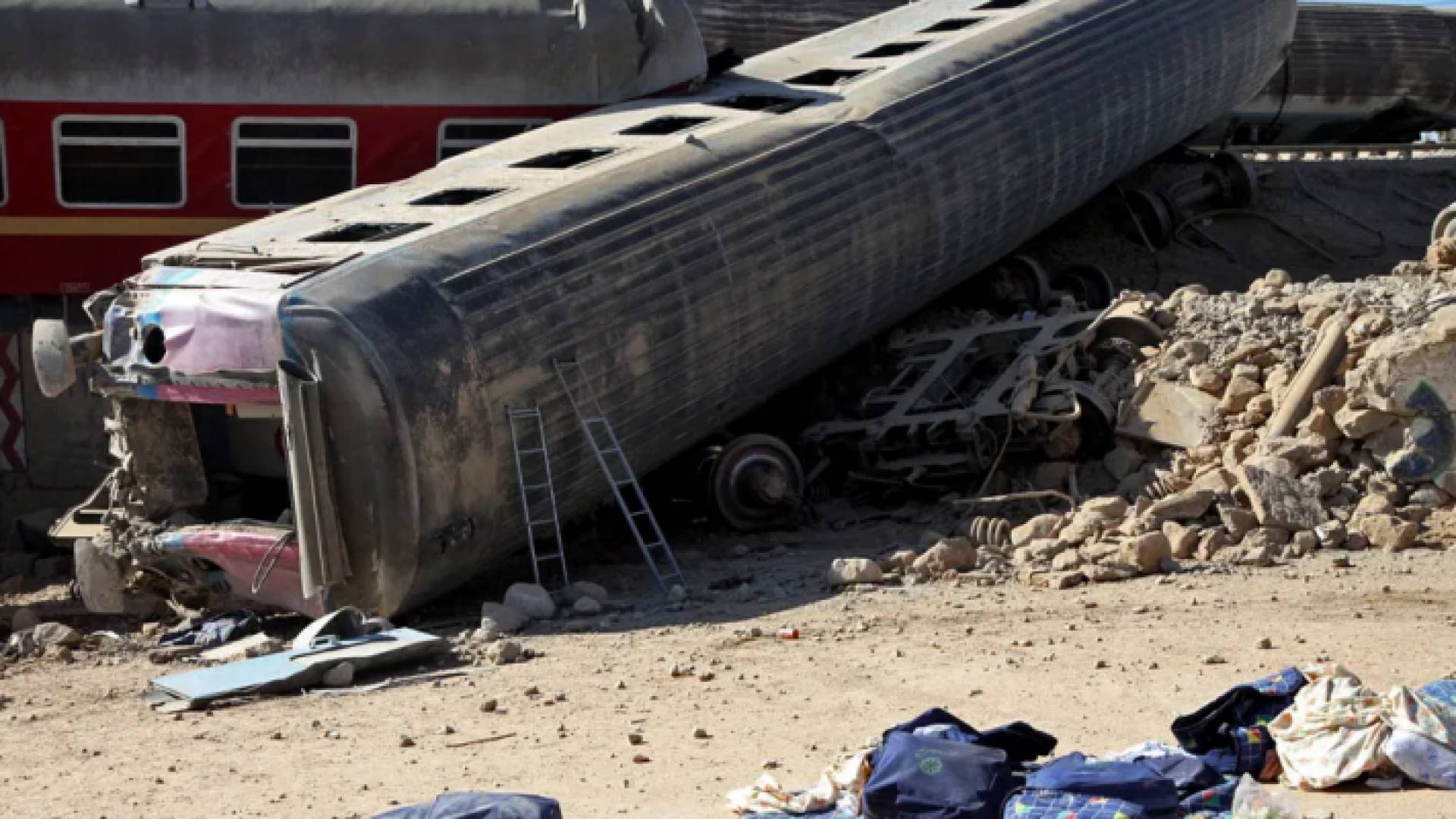 صورة ارشيفية لحادثة قطار في ايران