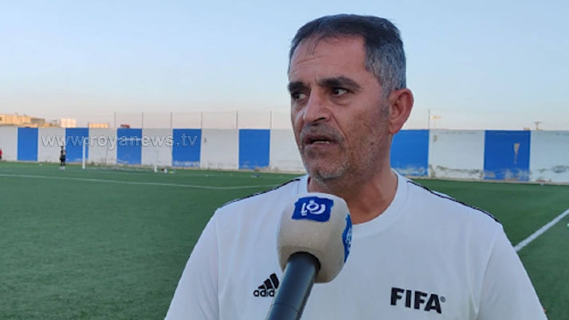 صورة لمدرب فريق الرمثا مراد الحوارني