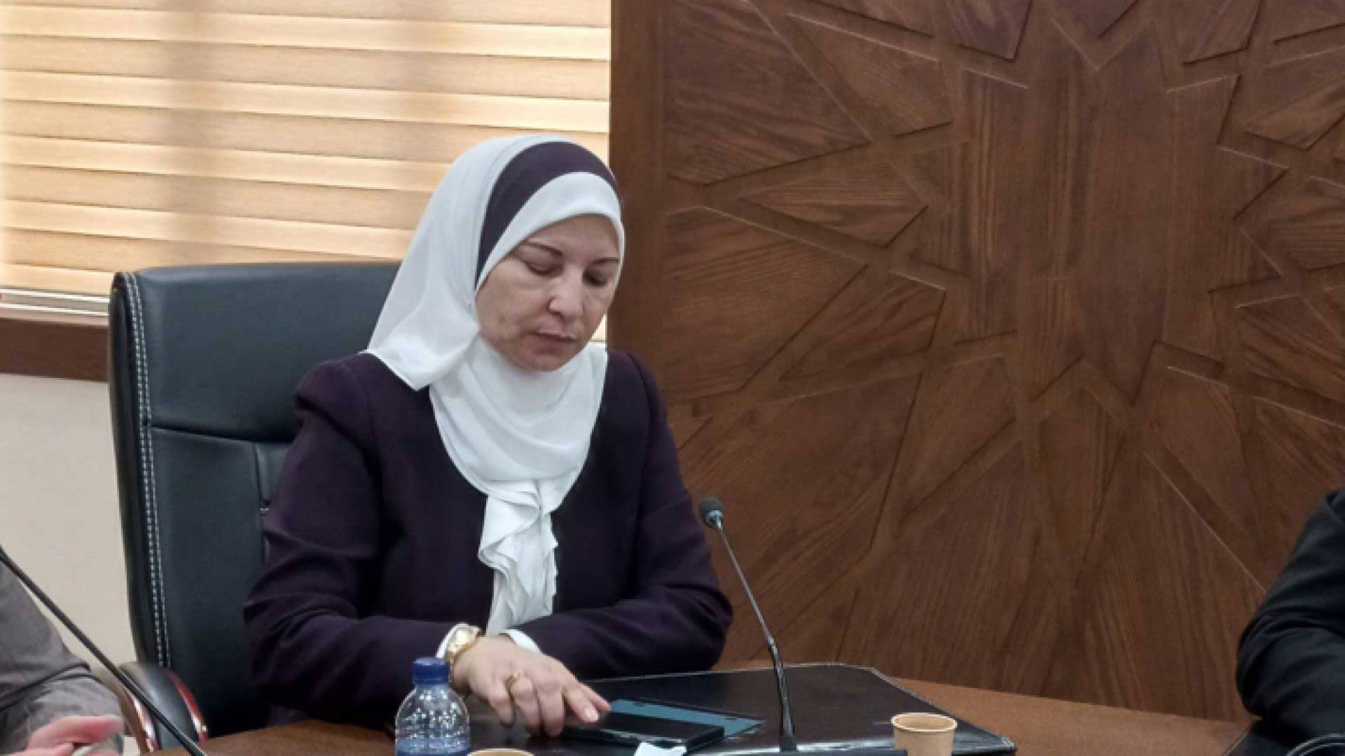 الدكتورة نجوى قبيلات في اجتماع مع لجنة التعليم والشباب النيابية