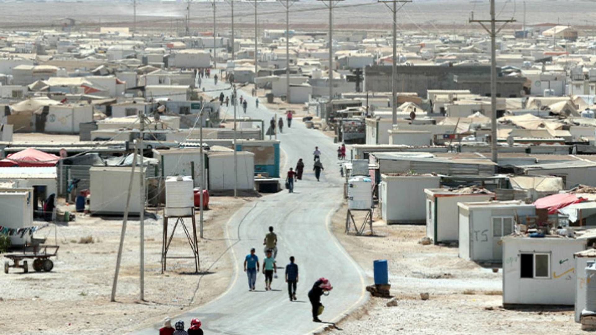 مخيم لاجئين سوريين في الأردن