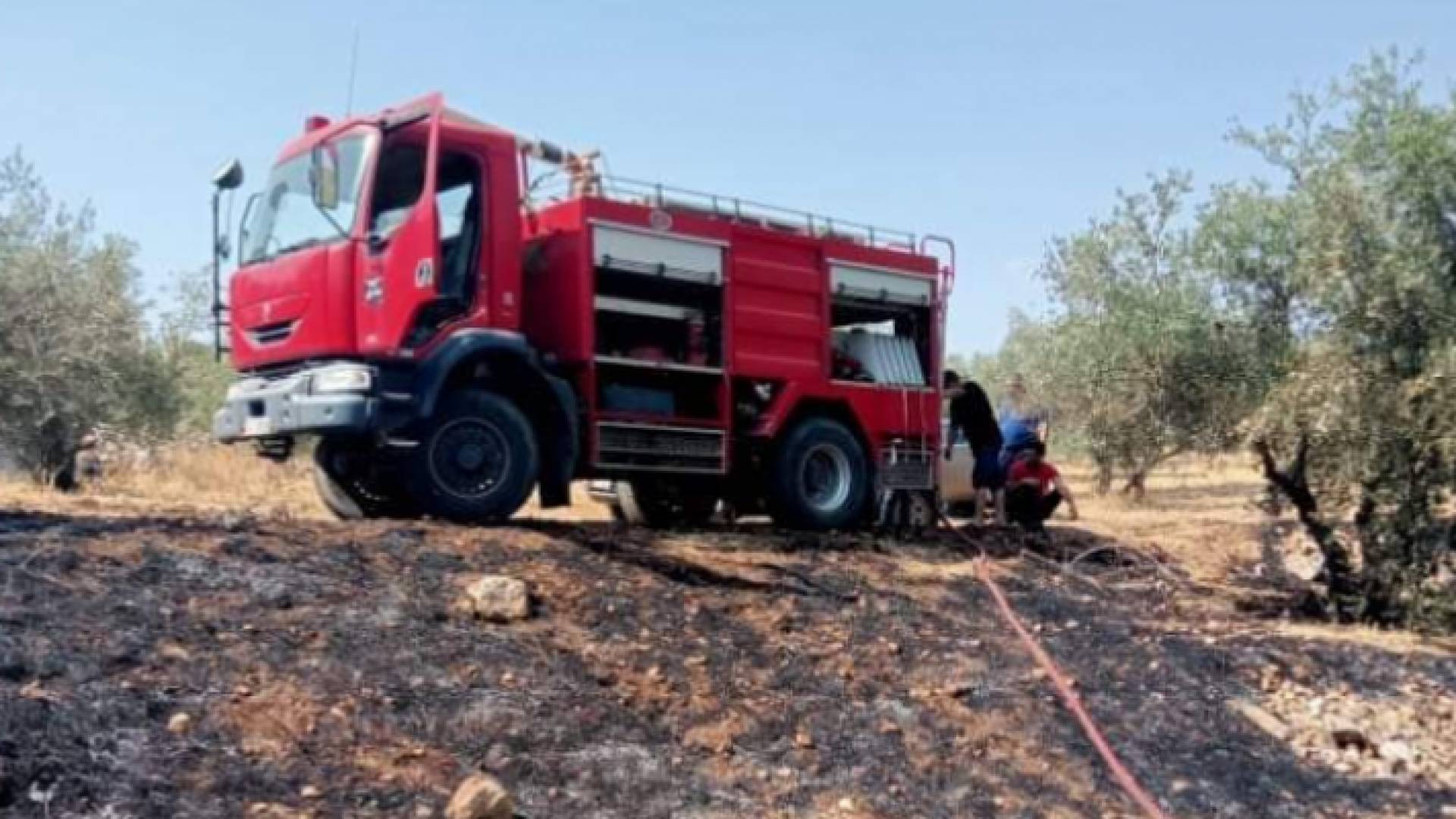 صورة للحريق