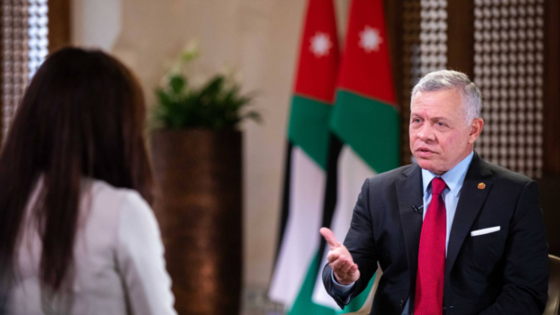 جلالة الملك عبد الله الثاني في مقابلة مع قناة سي إن بي سي الاقتصادية الأمريكية