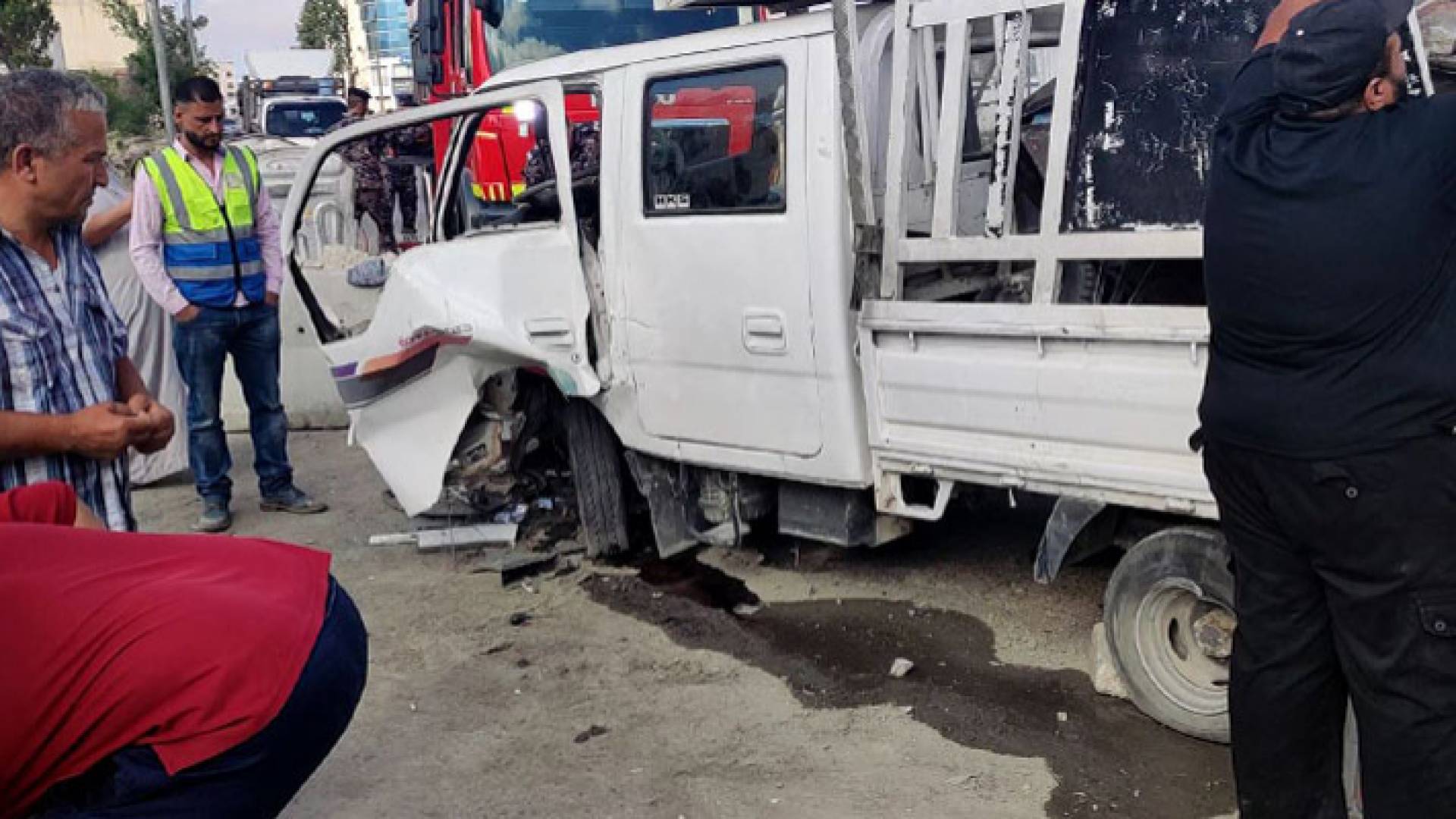 حادث تصادم في مرج الحمام