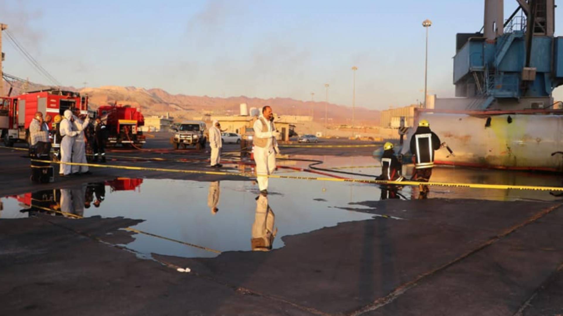 من مكان الحادثة