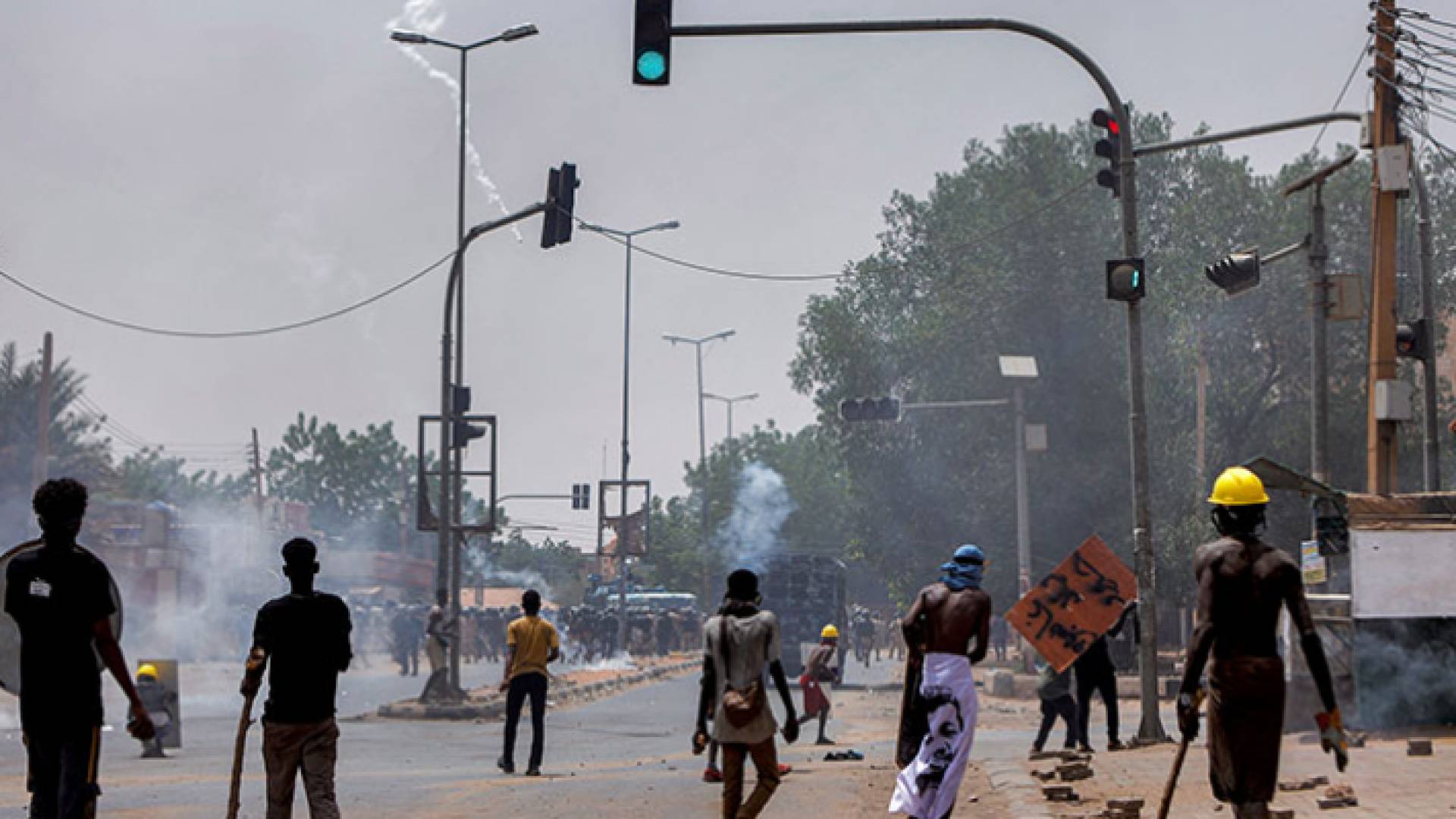 الصورة من الاحتجاجات - AFP