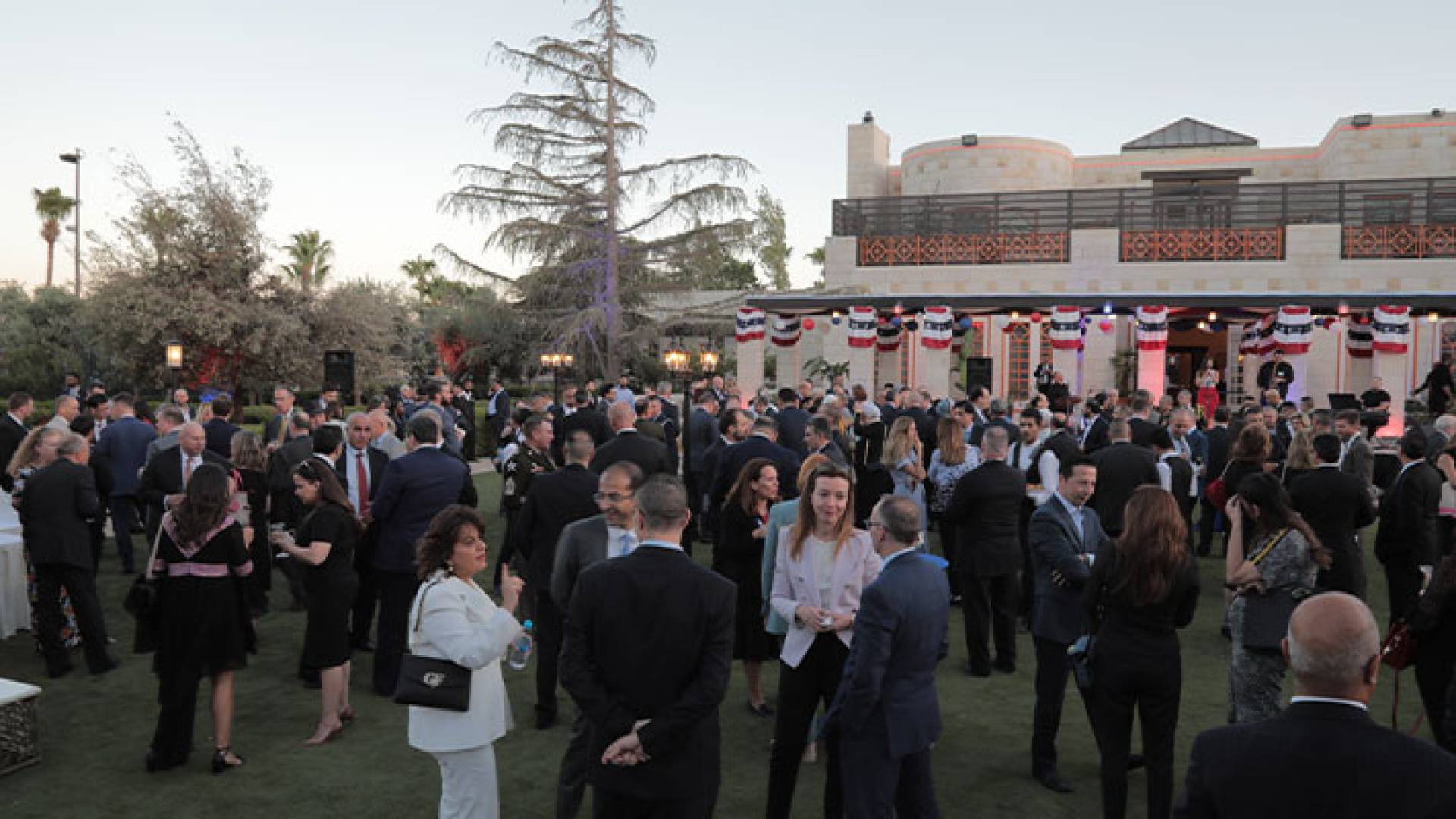 جانب من احتفال السفارة الأمريكية بعيد استقلالها