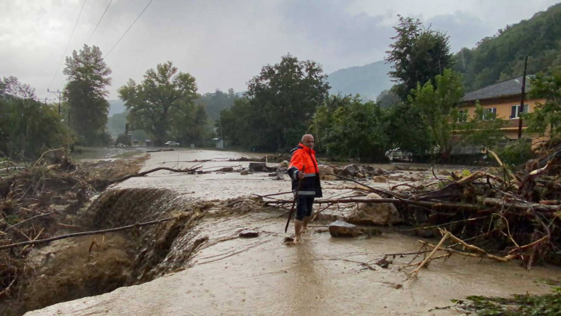 سيول في إحدى المناطق التركية