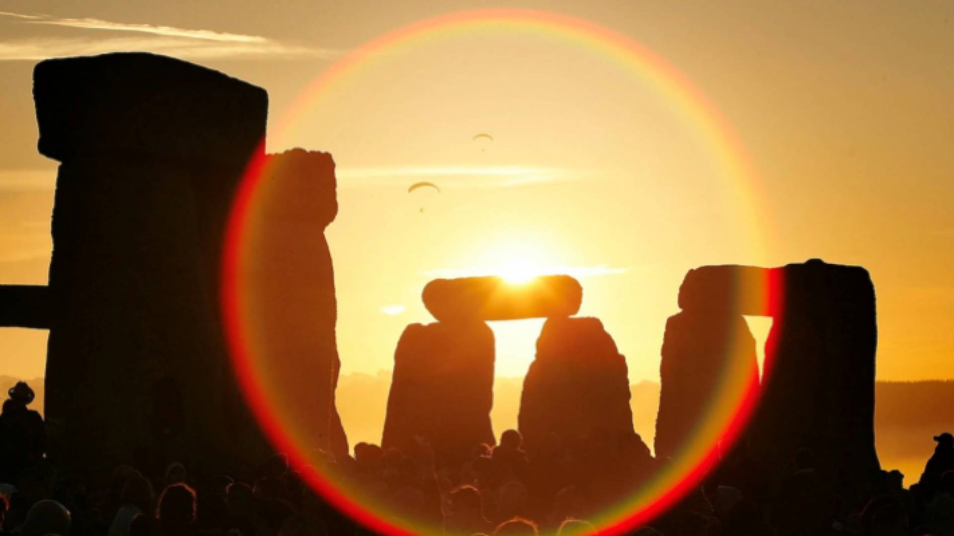 صورة توضيحية لغروب الشمس