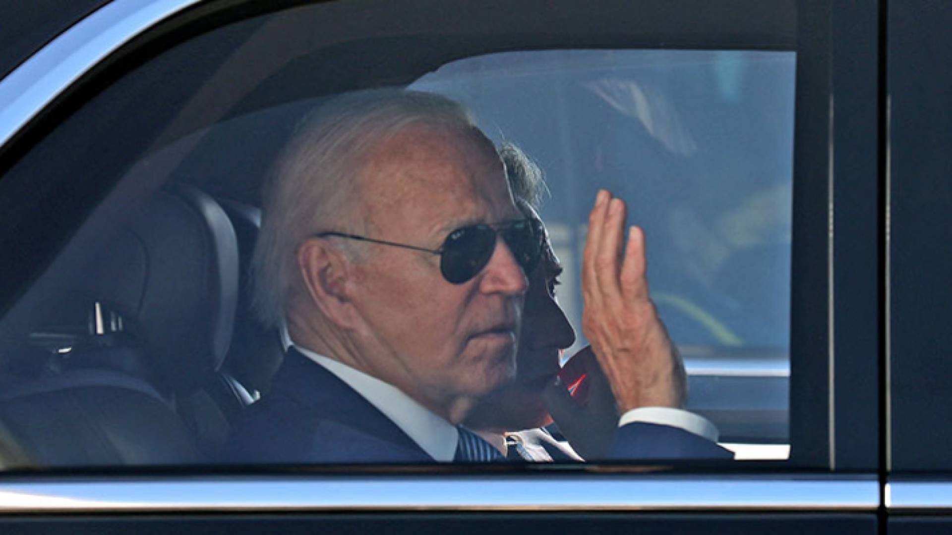 بايدن في مطار بن غوريون - AFP