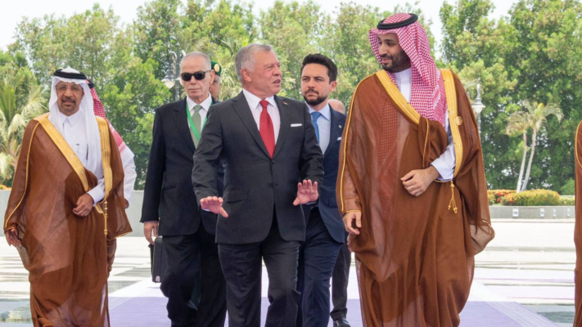 جلالة الملك ومحمد بن سلمان