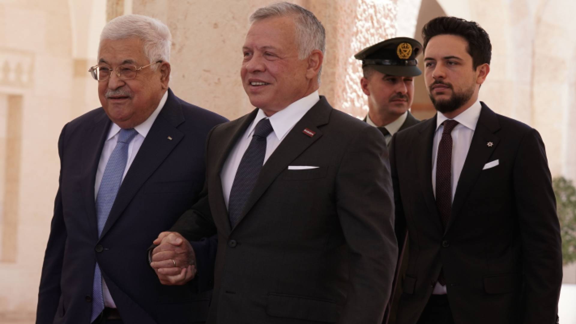 جلالة الملك والرئيس الفلسطيني