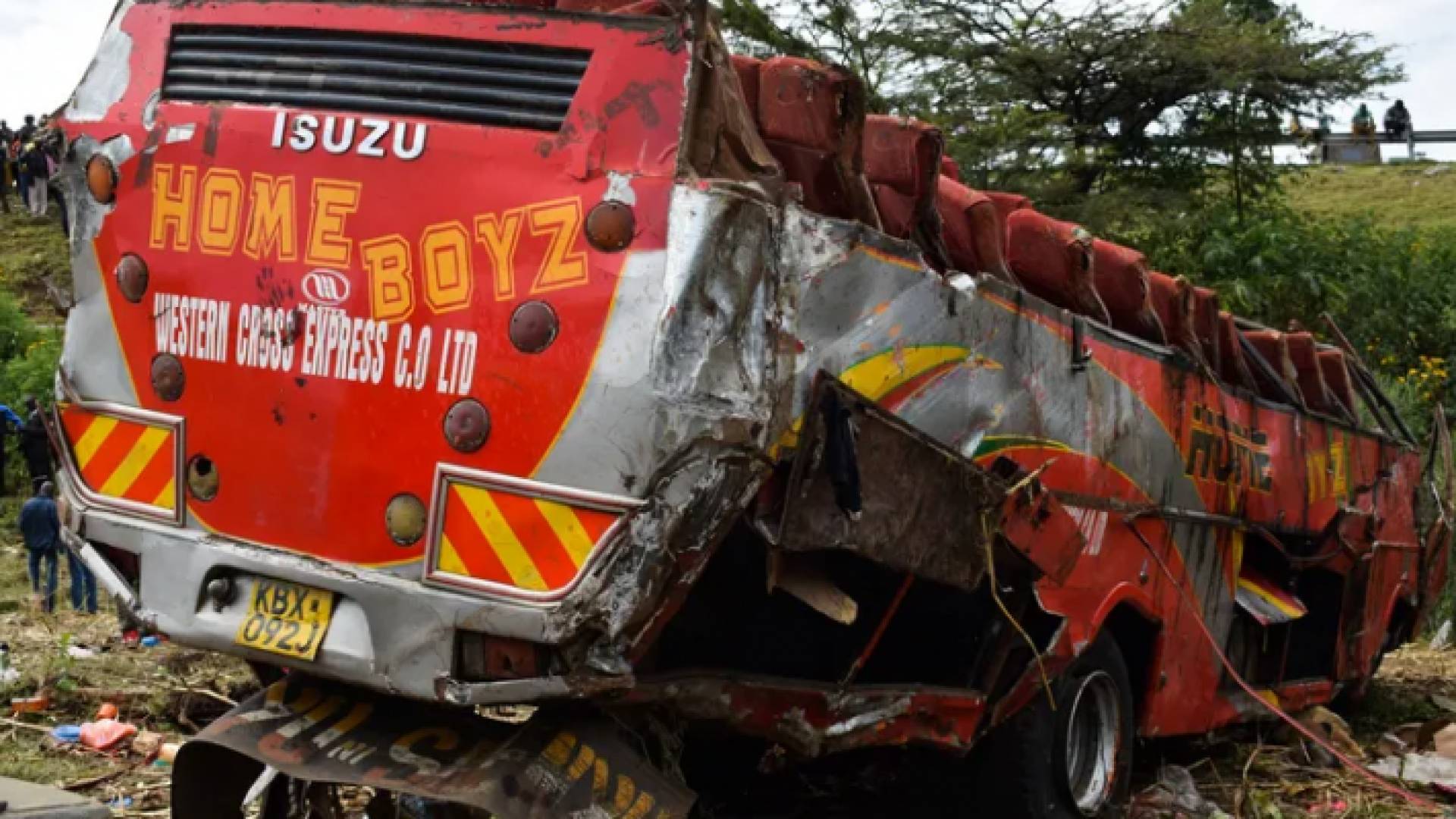 صورة أرشيفية لتحطم حافلة في كينيا