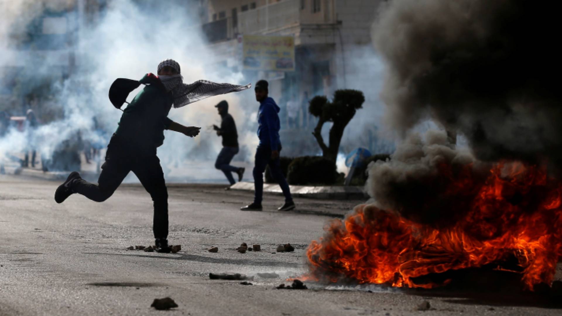صورة أرشيفية في مواجهات الفلسطينيين مع قوات الاحتلال