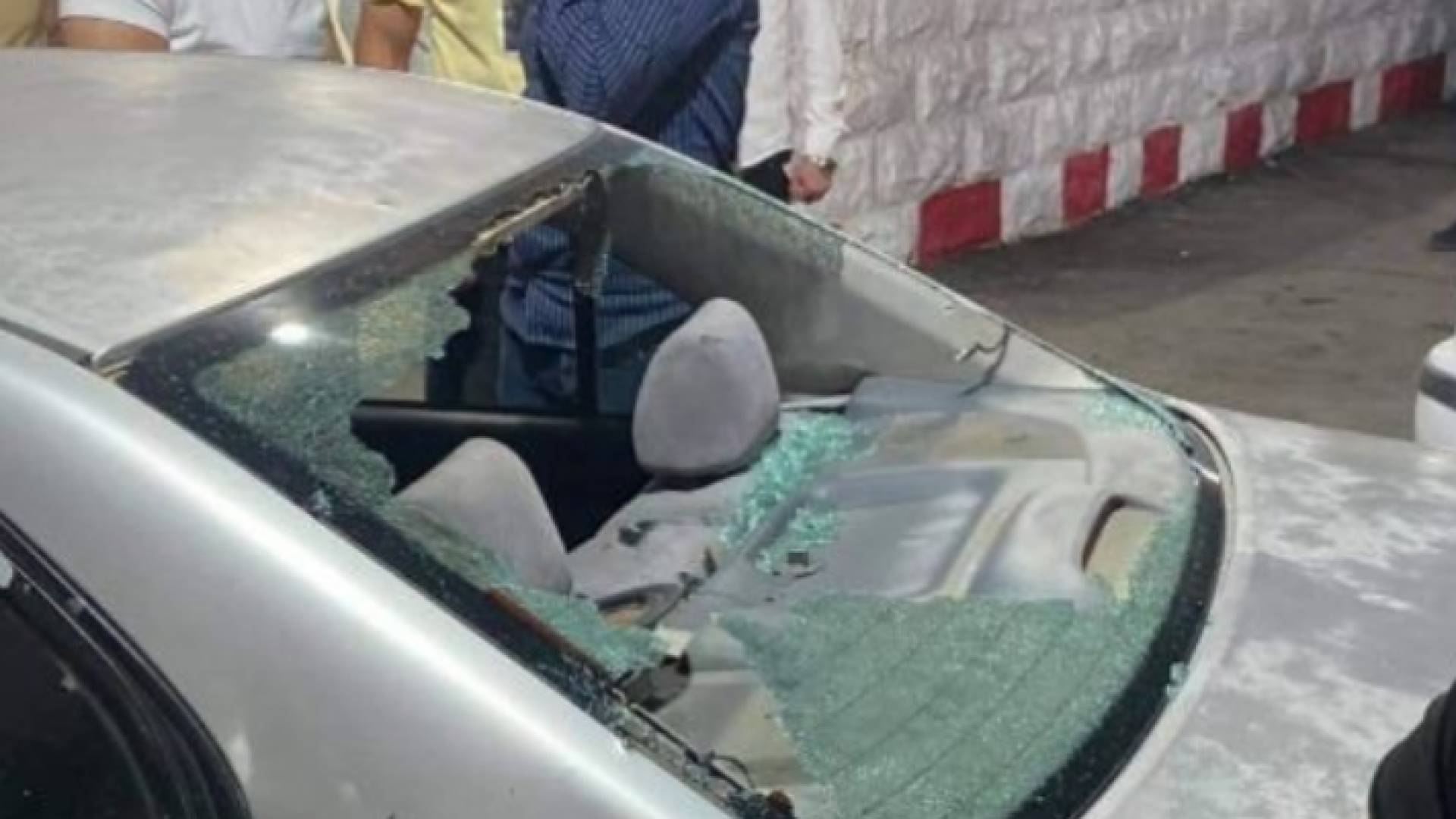 صورة من موقع إطلاق النار على حاجز حوارة في نابلس