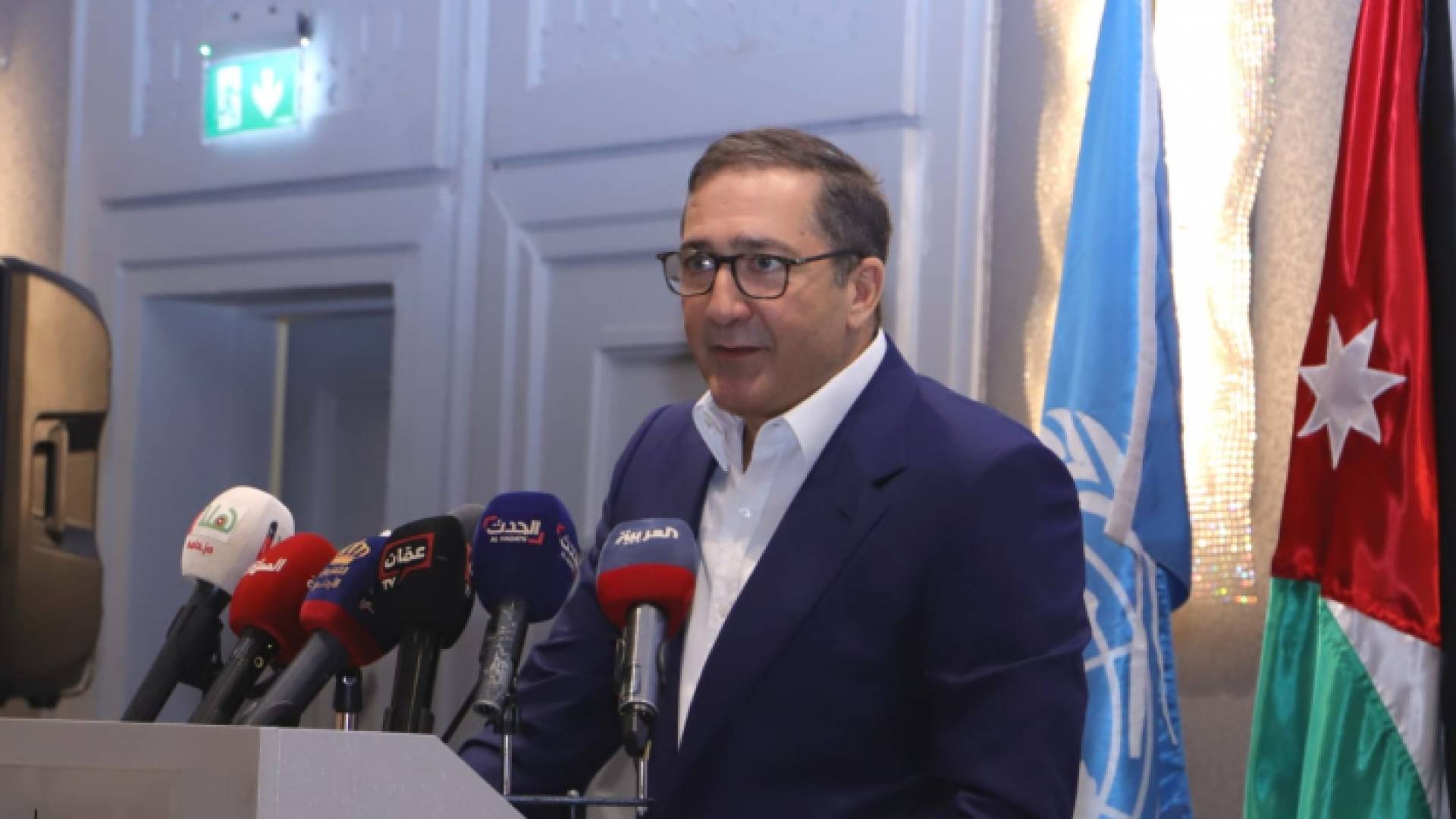 العين سمير الرفاعي في المؤتمر