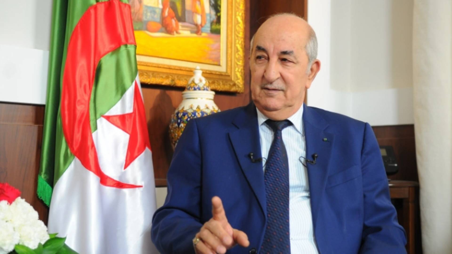 الرئيس الجزائري عبد المجيد تبون