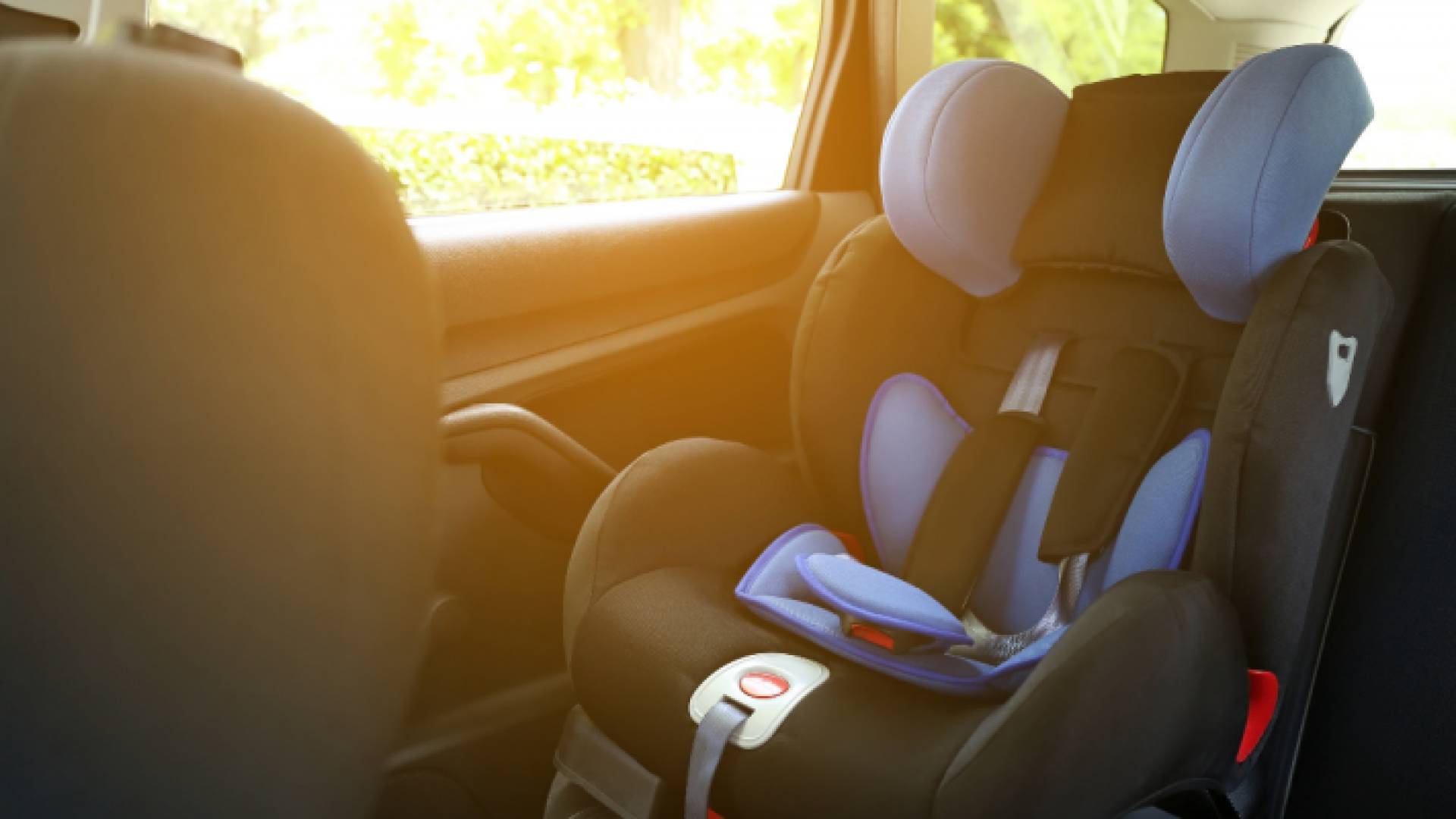 مقعد للأطفال داخل مركبة
