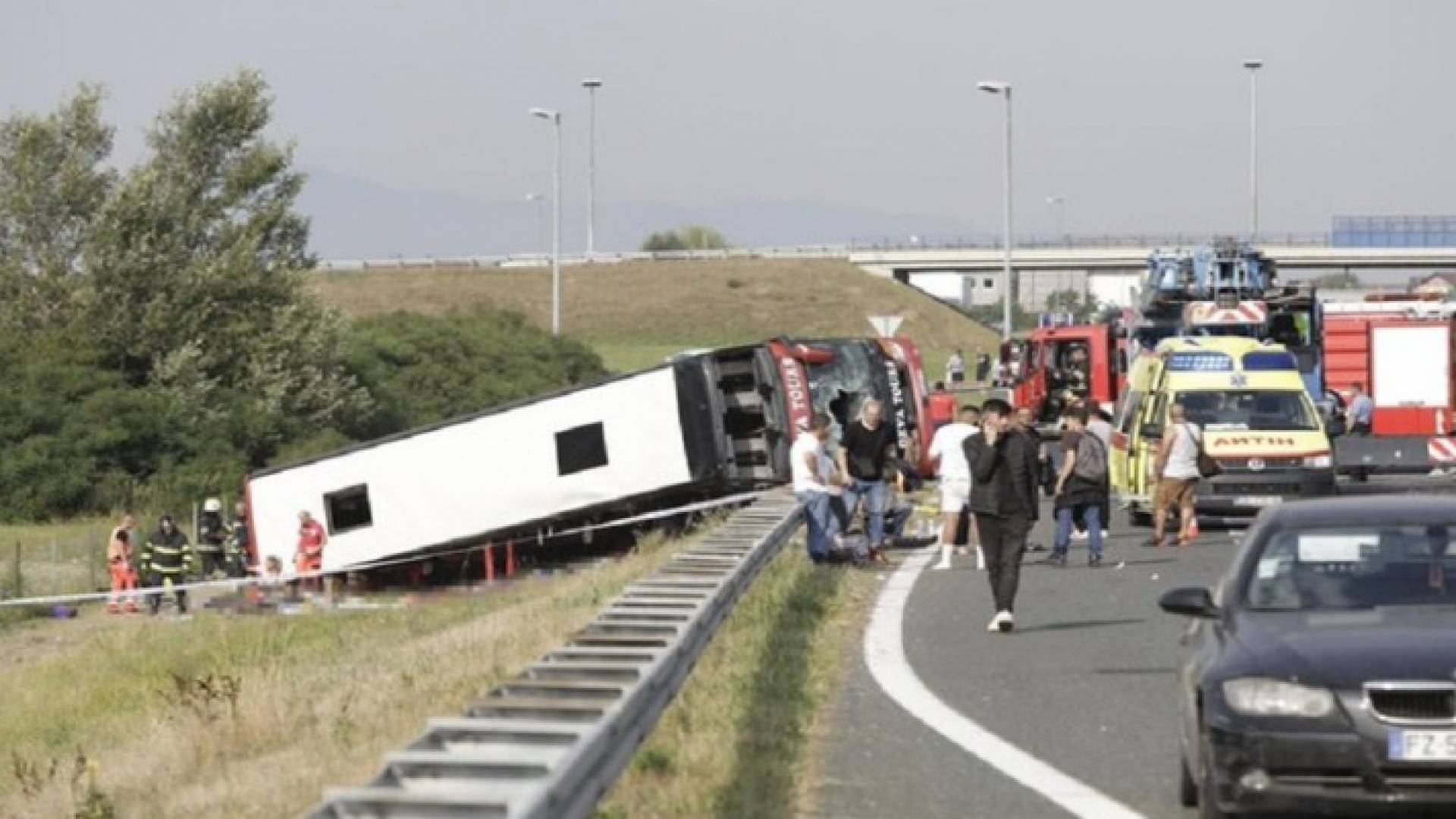 صورة توضيحية لحادث انحراف حافلة بولندية في كرواتيا