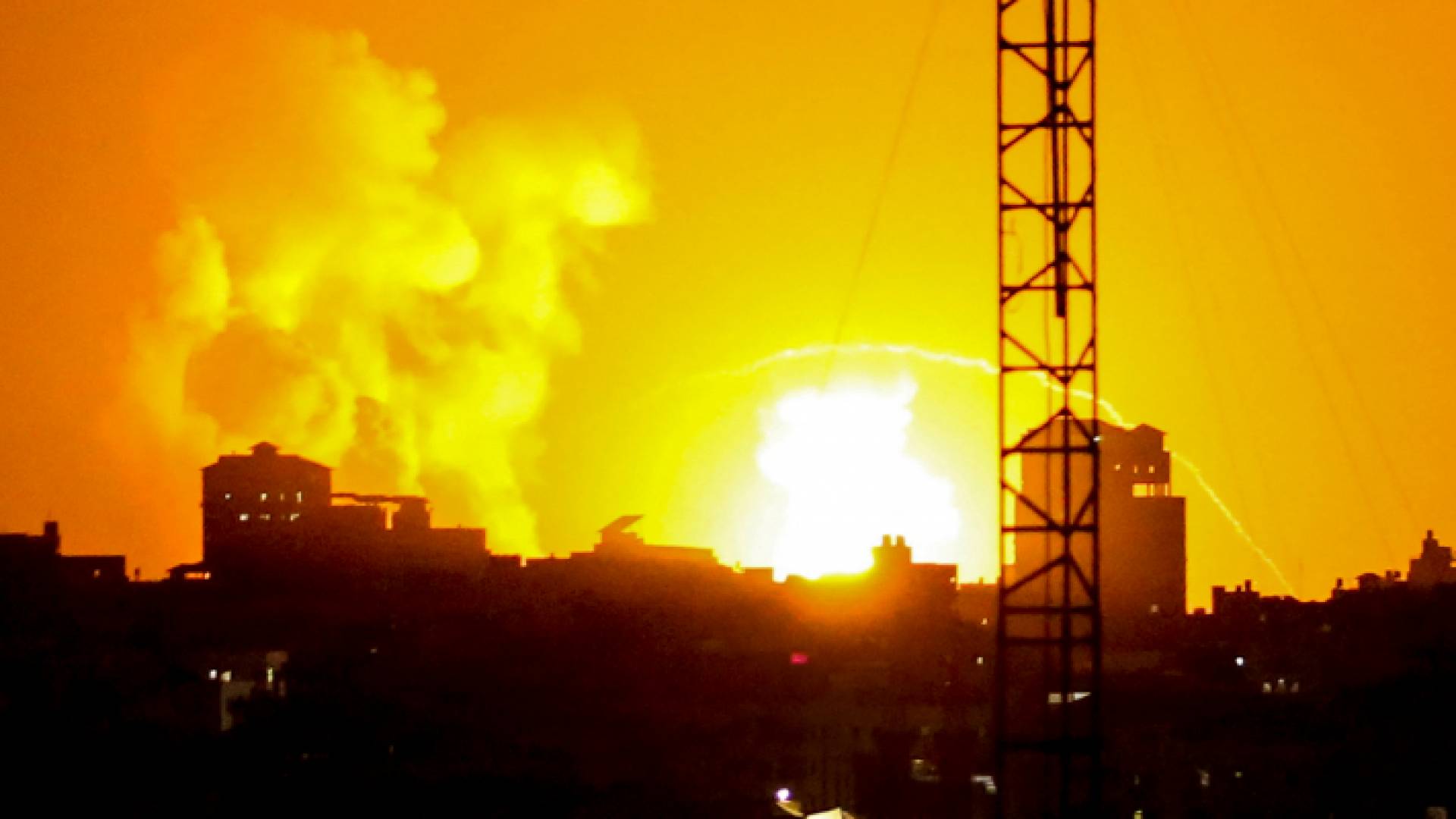 الصورة من قصف الاحتلال الاسرائيلي على غزة