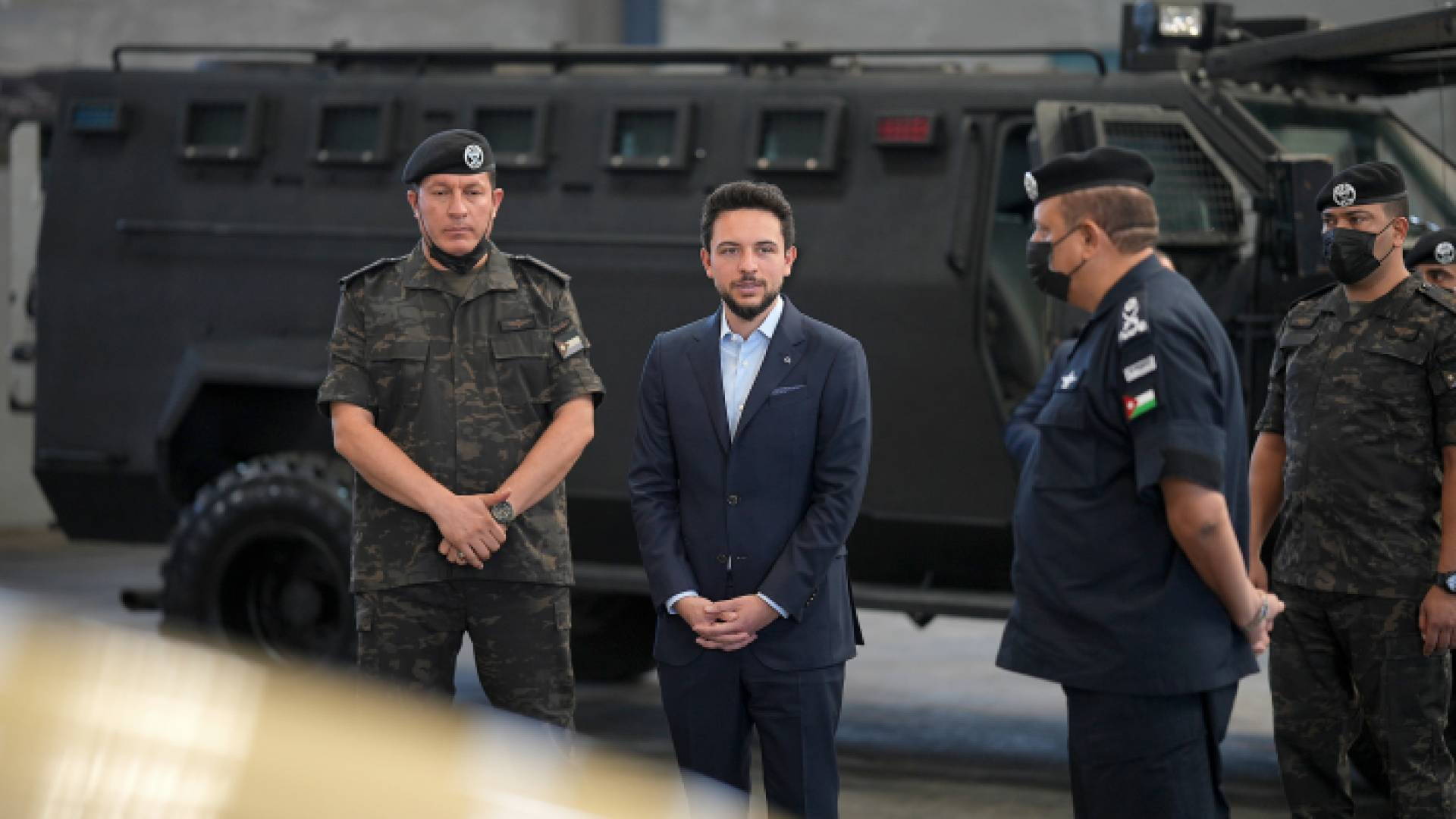 جانب من زيارة ولي العهد