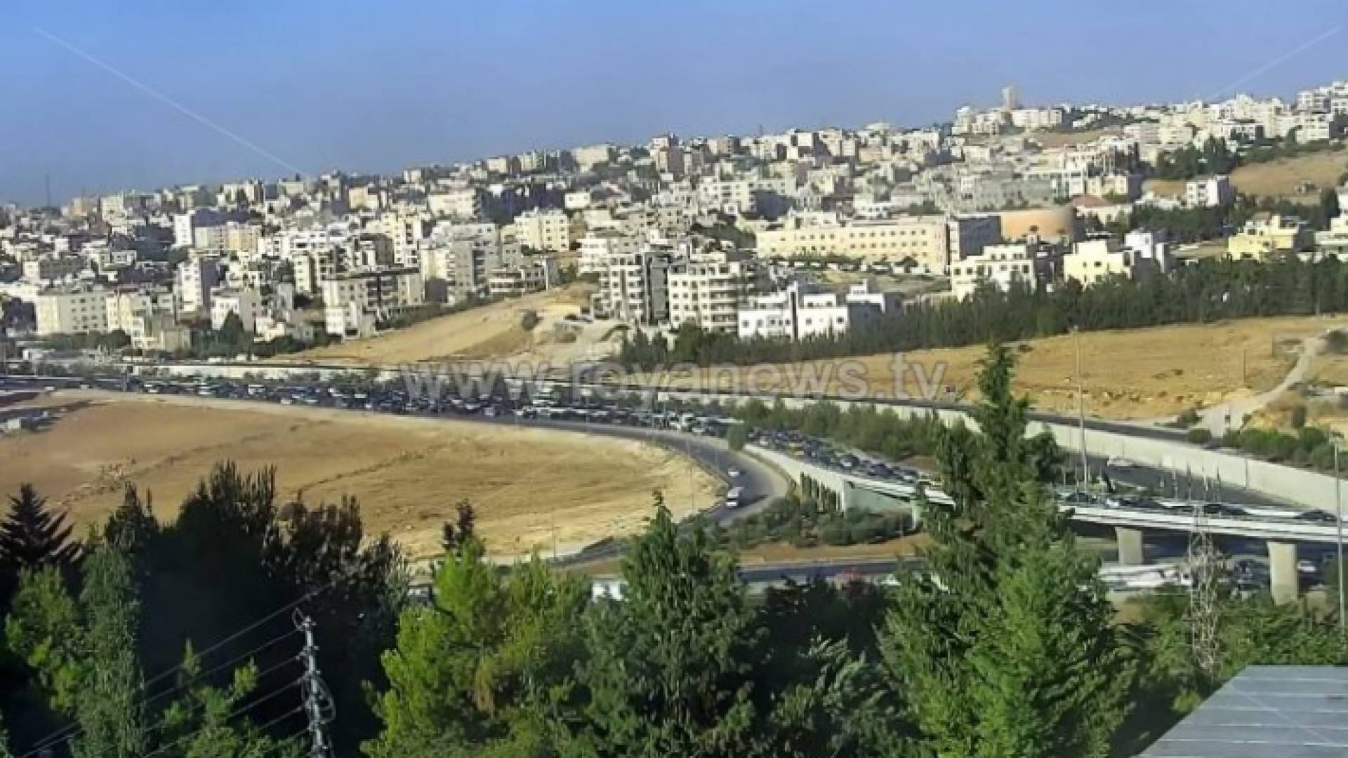 أزمة مرورية على طريق المطار