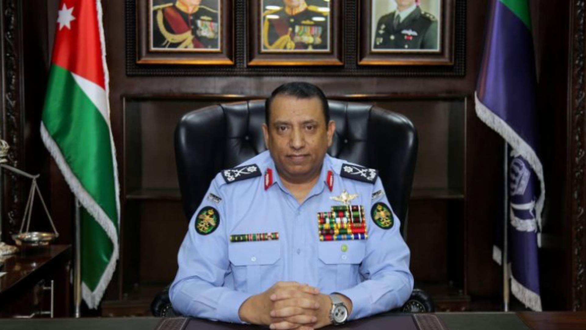 صورة أرشيفية لمدير الأمن العام حسين الحواتمة