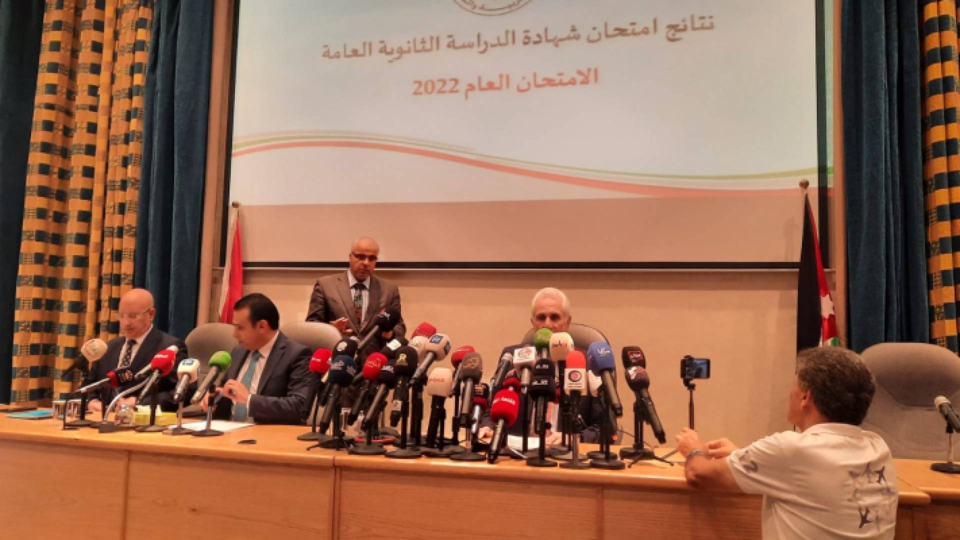 من المؤتمر الصحفي لوزير التربية والتعليم