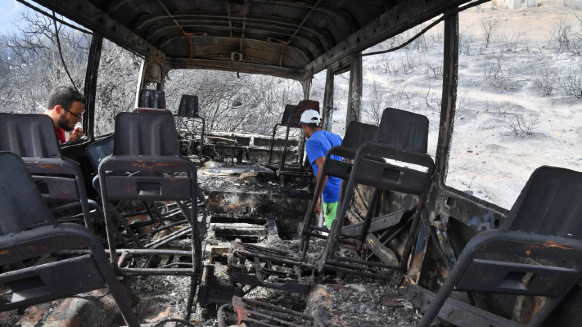 آثار لحريق في إحدى المناطق الجزائرية