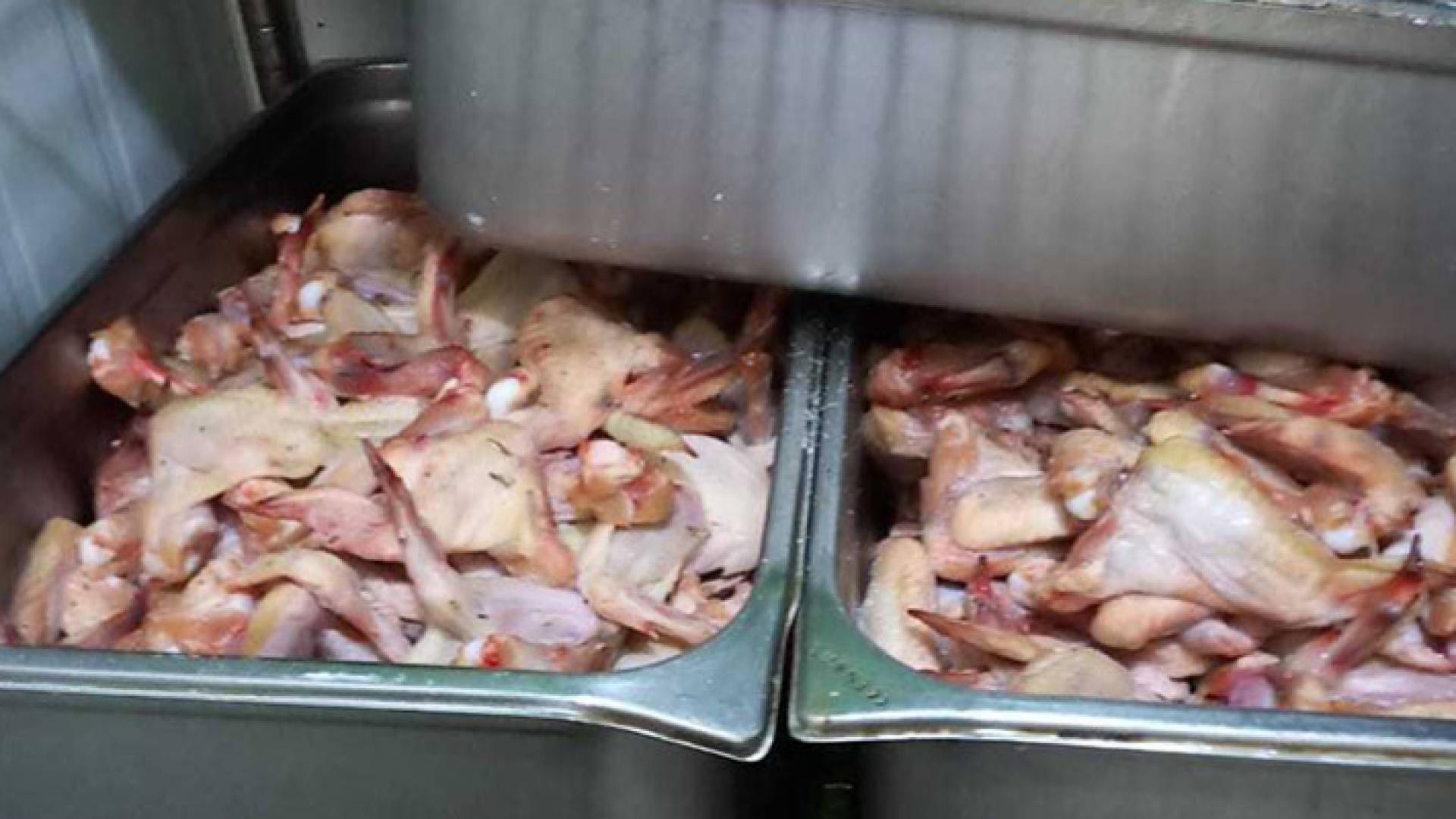 الدجاج الفاسد الذي تم ضبطه في مطعم بالرصيفة