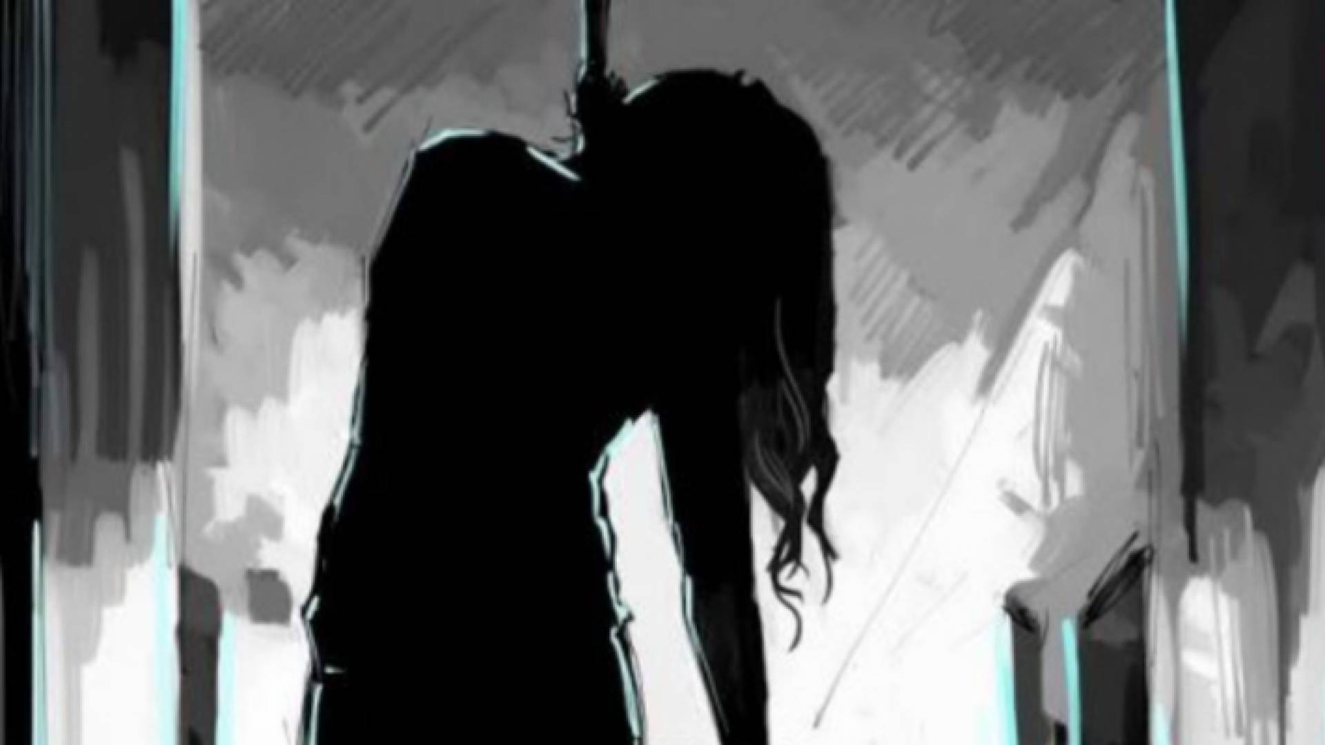 صورة تعبيرية لسيدة تنتحر بواسطة لف الحبل حول عنقها